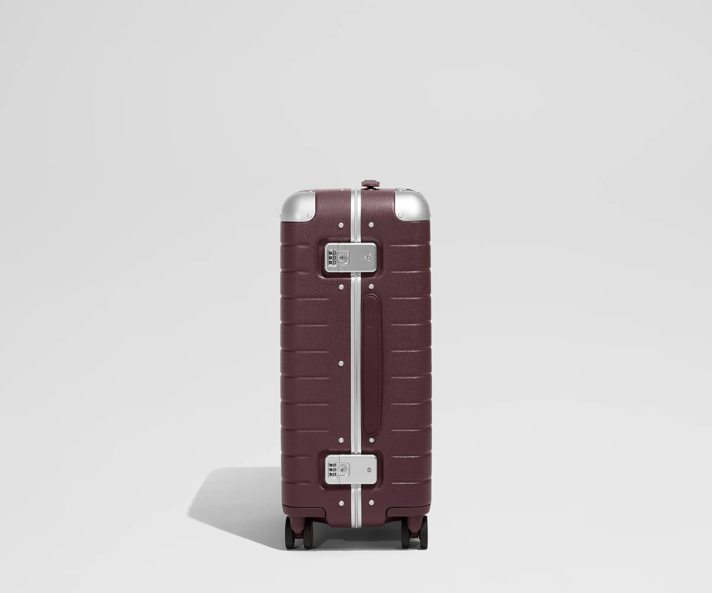 The Aluminum Edge Bigger Carry-On in Oxblood Red - Image 3