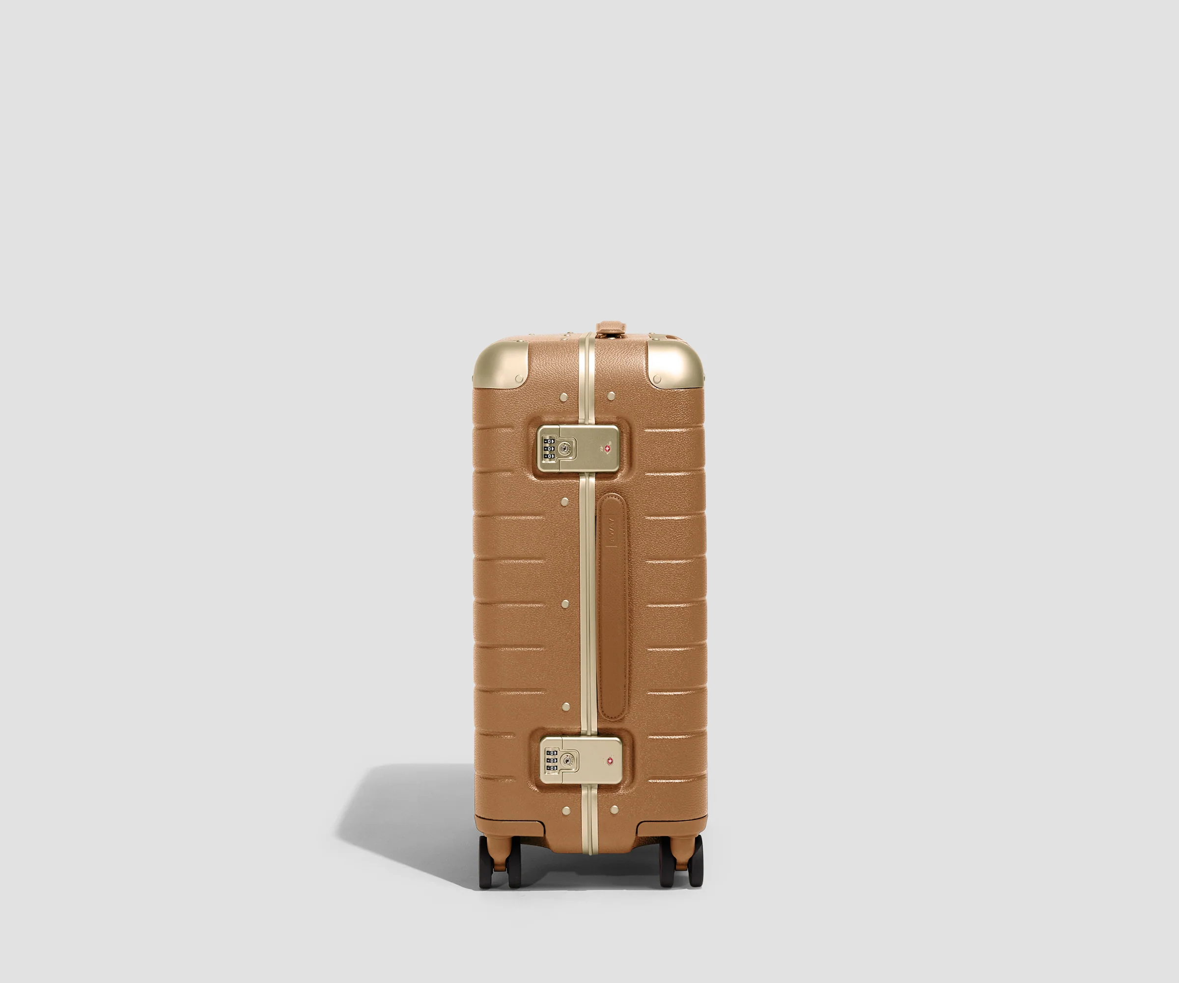 The Aluminum Edge Carry-On in Cognac Brown - Image 3