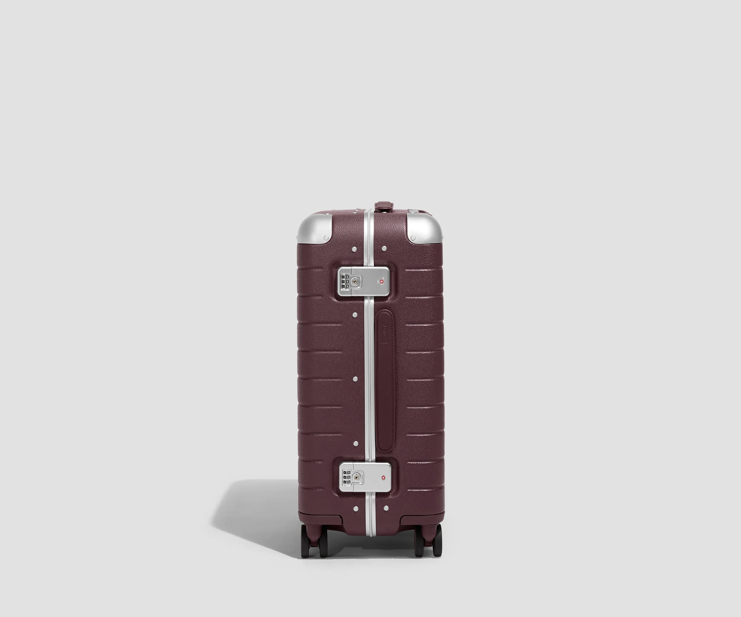 The Aluminum Edge Carry-On in Oxblood Red - Image 3