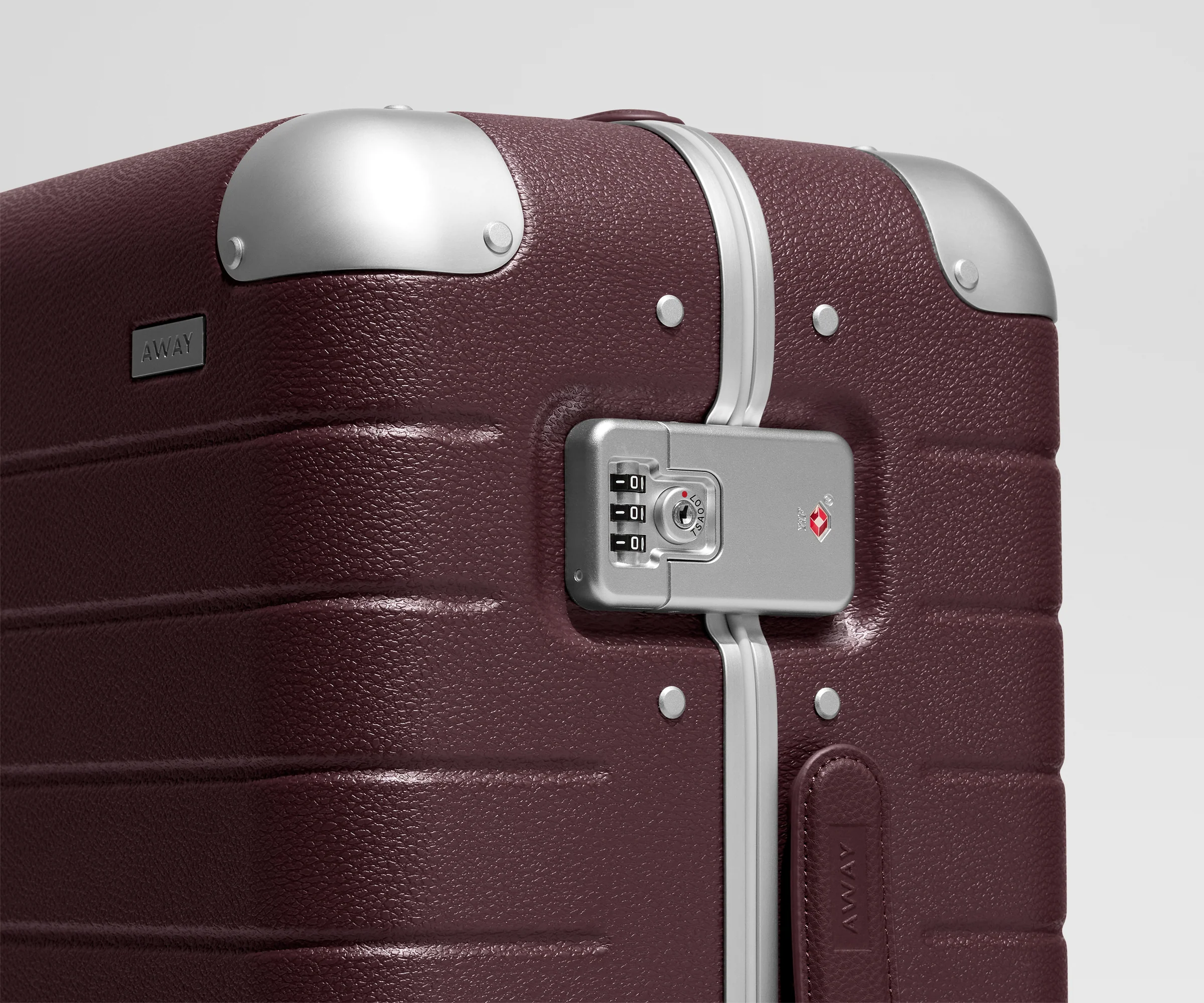 The Aluminum Edge Bigger Carry-On in Oxblood Red - Image 5