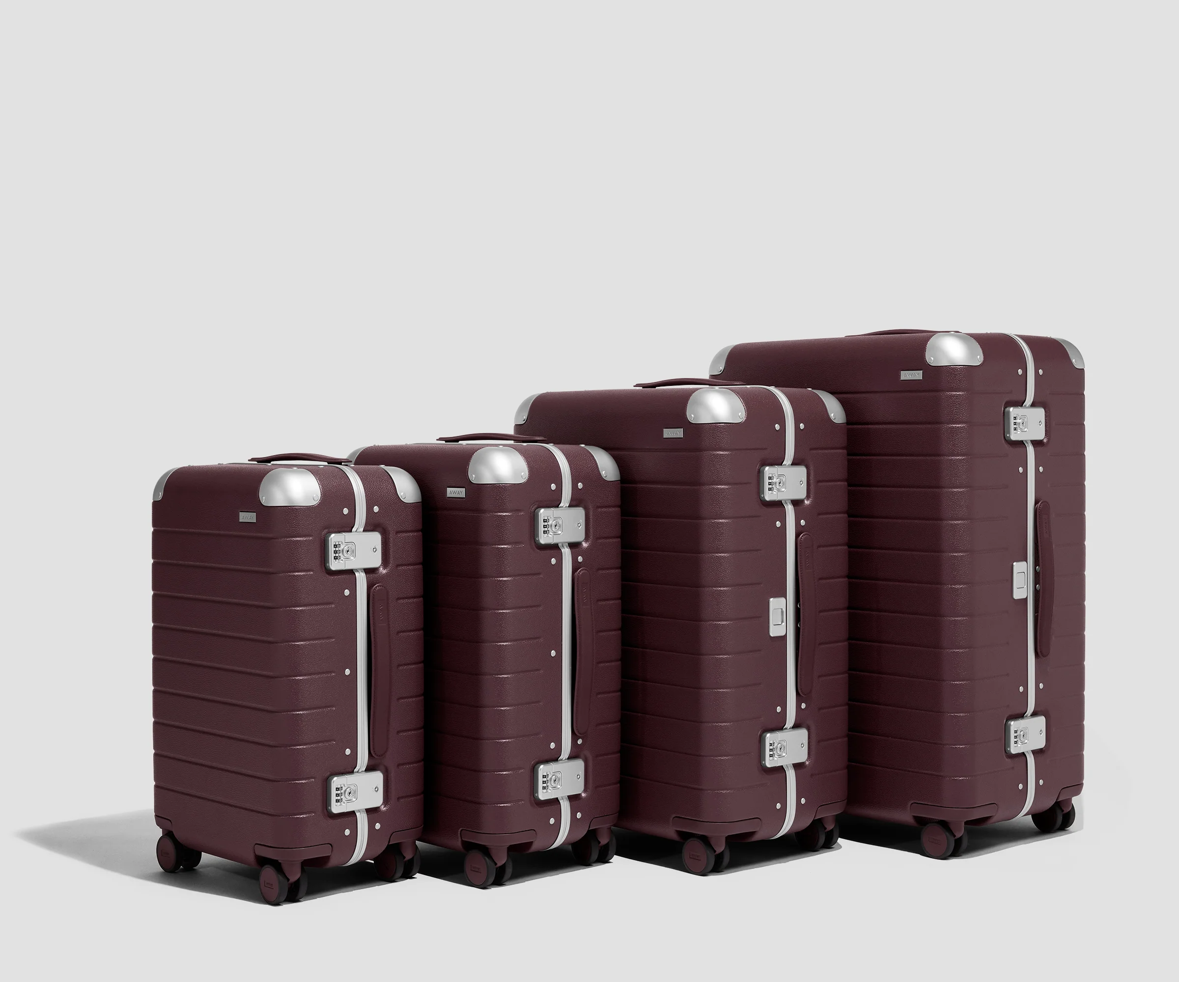 The Aluminum Edge Bigger Carry-On in Oxblood Red - Image 9