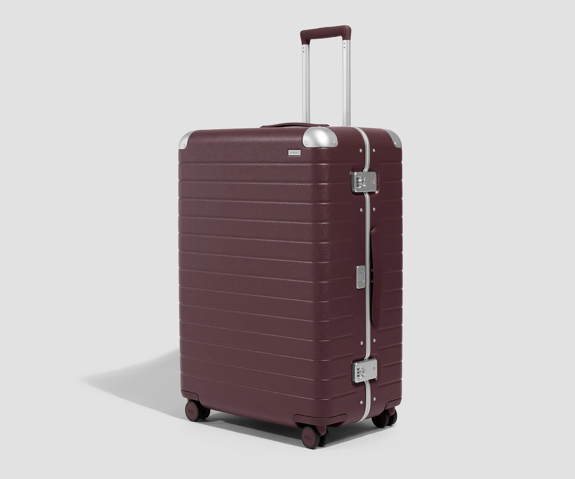 The Aluminum Edge Large in Oxblood Red
