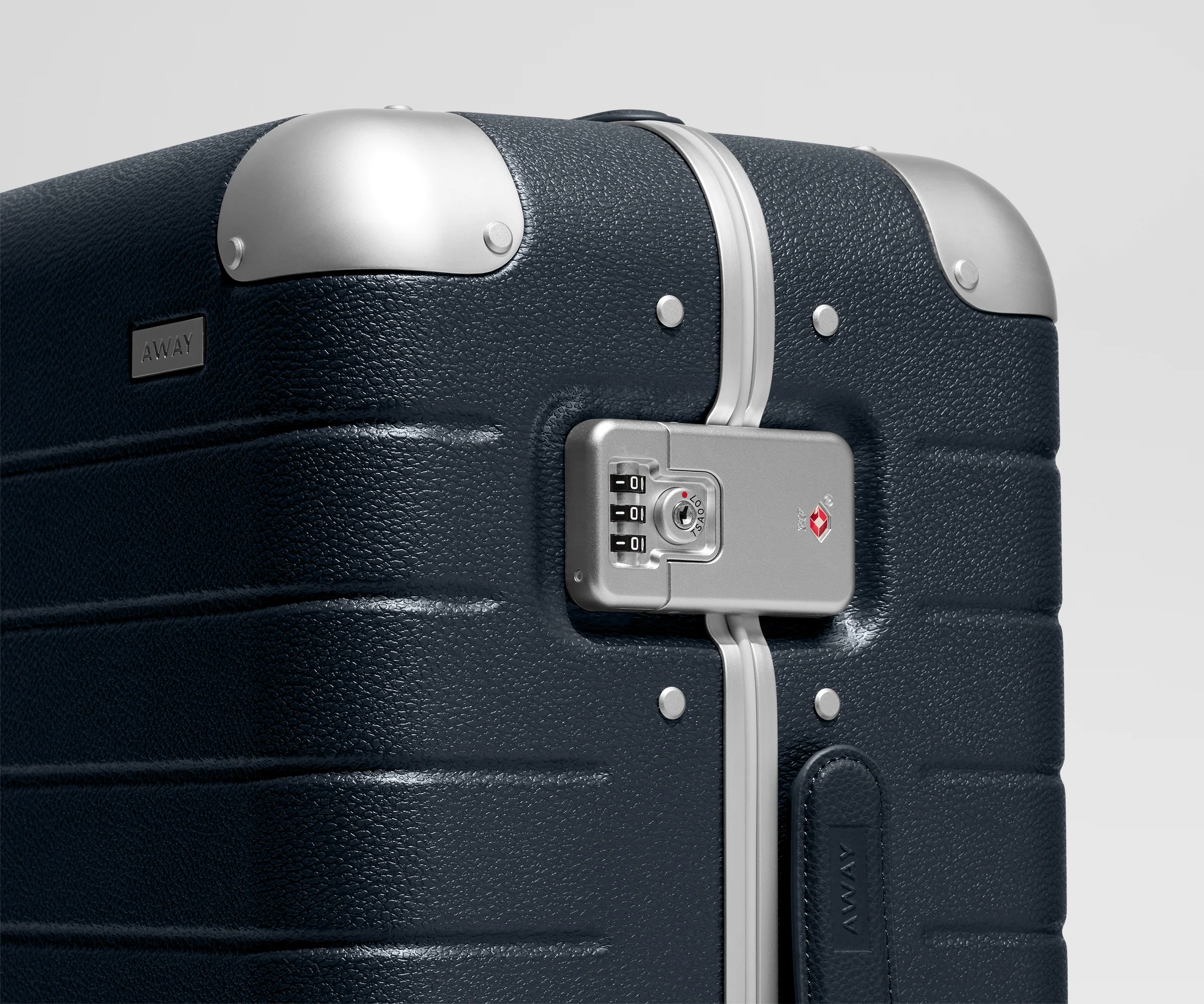 The Aluminum Edge Bigger Carry-On in Navy Blue - Image 4
