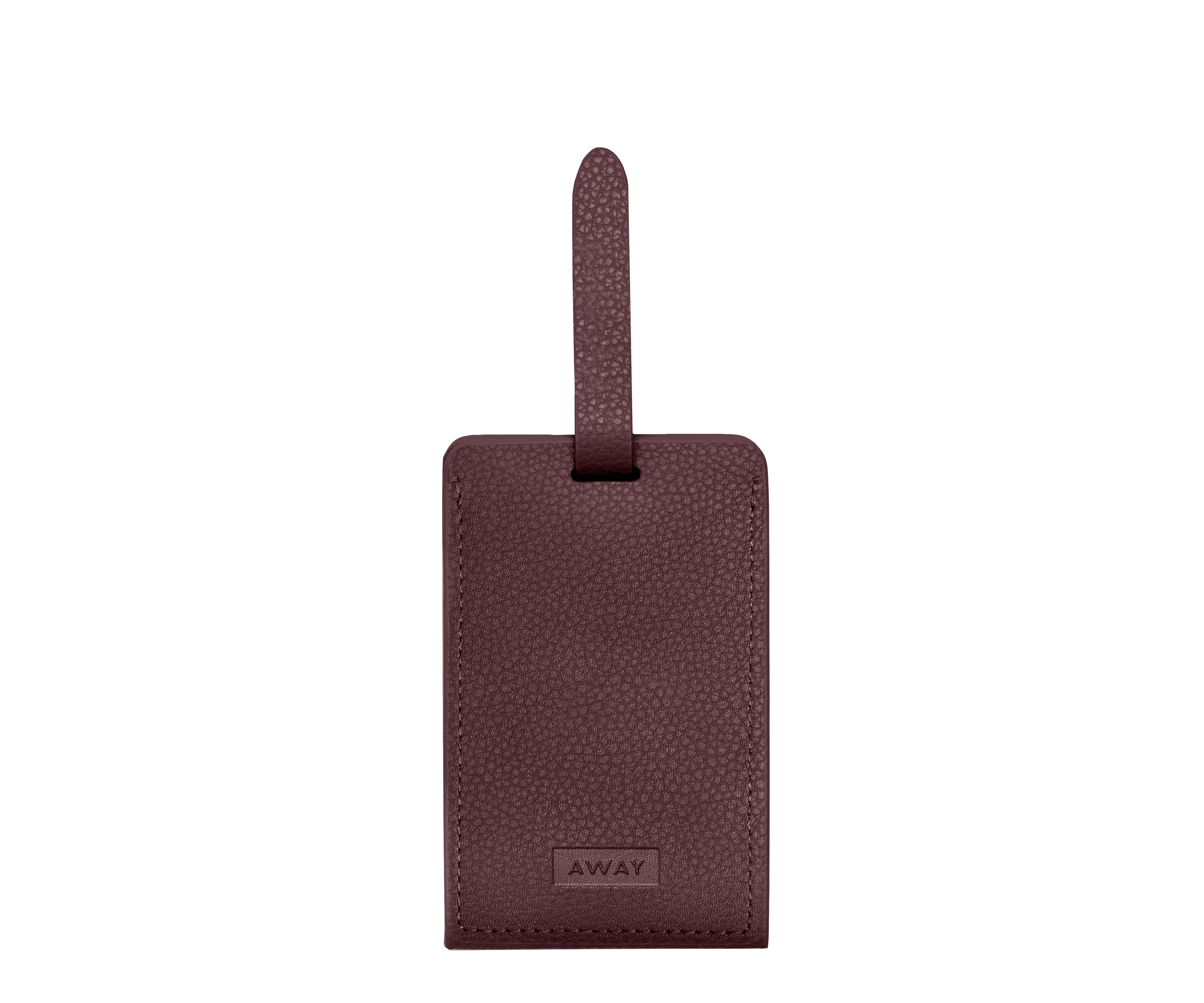 Aluminum Edge Tag in Oxblood Red