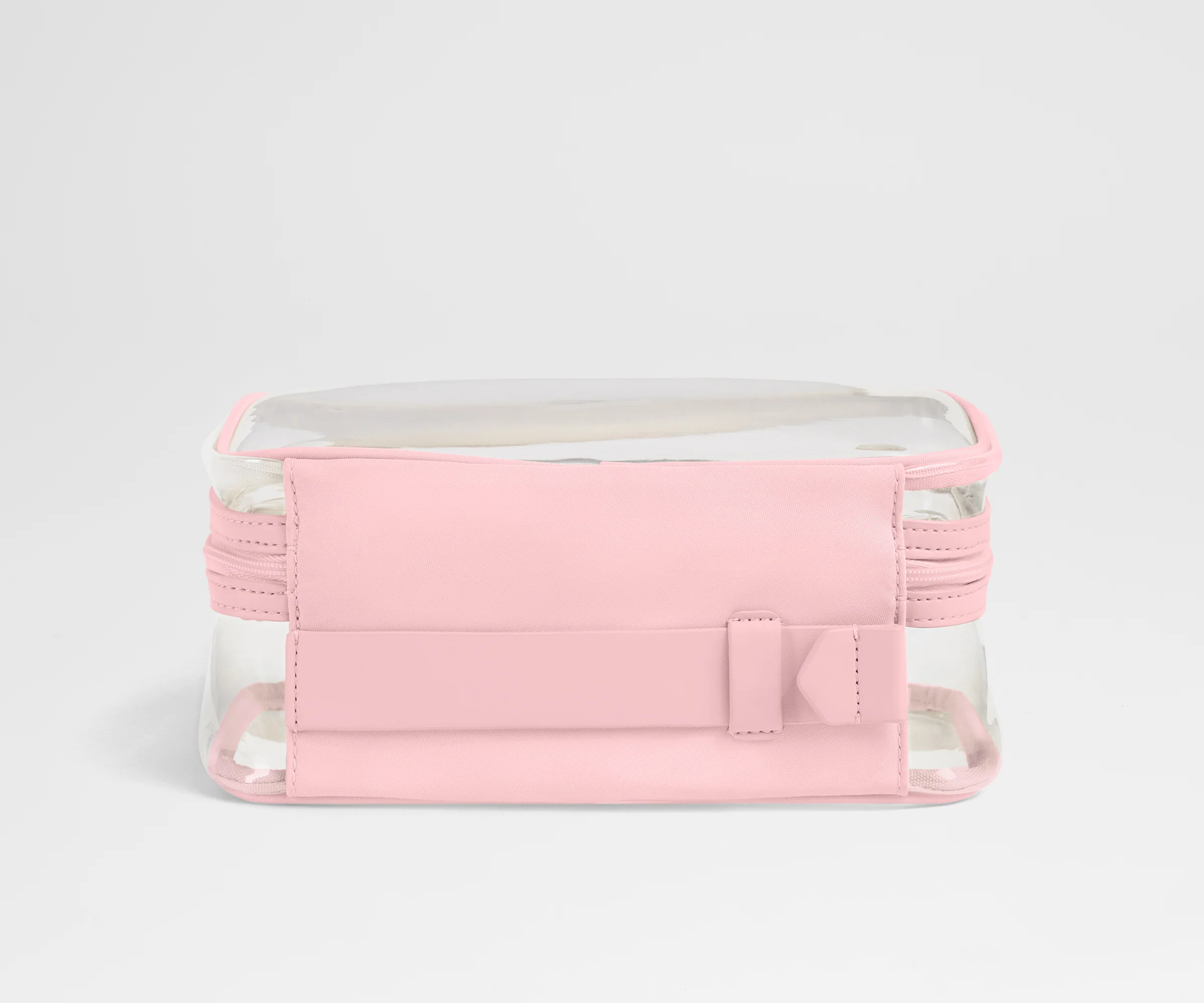 Clear Toiletry Bag in Blush Pink - Image 4