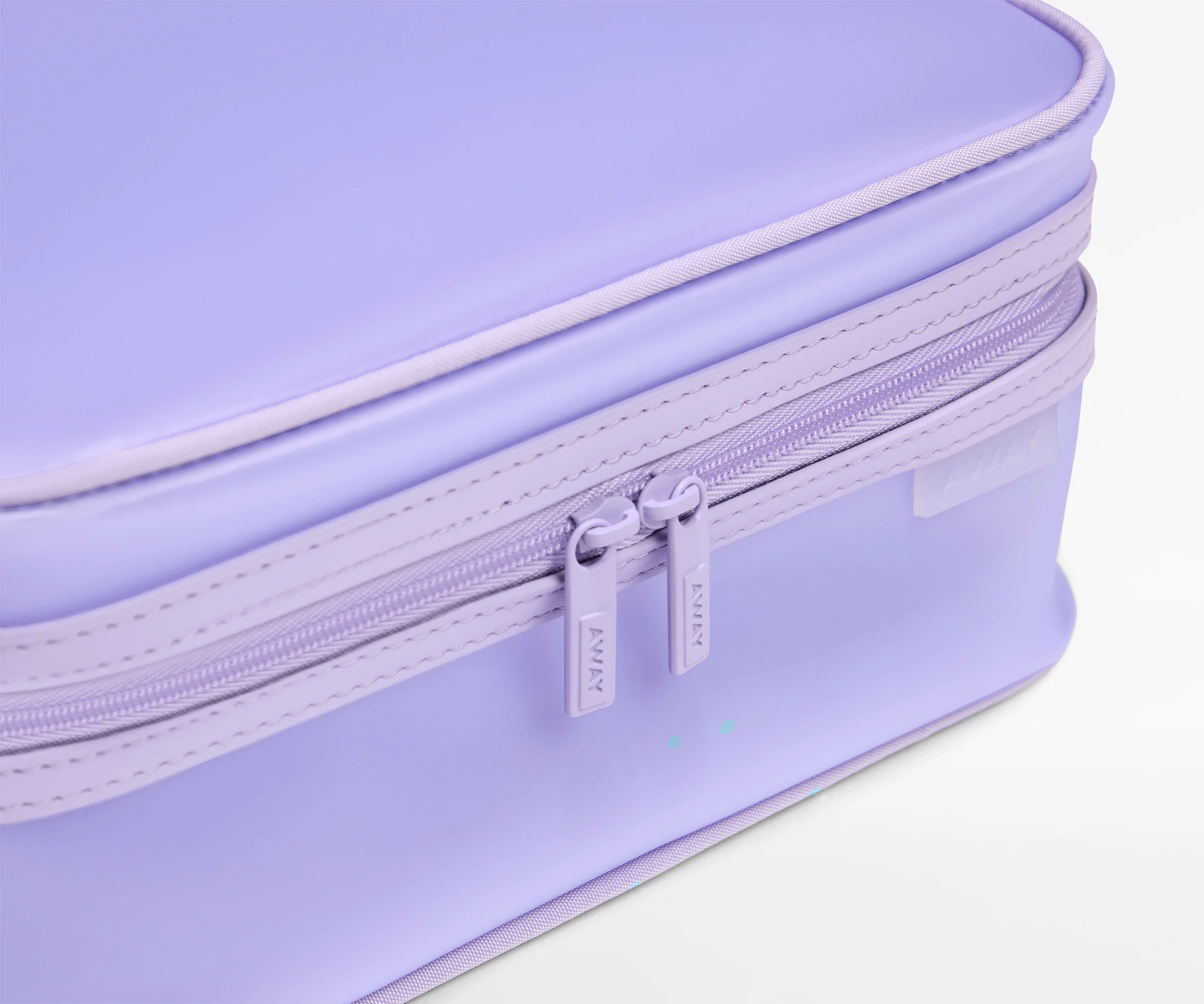 Clear Toiletry Bag in Lavender Haze Purple - Image 3