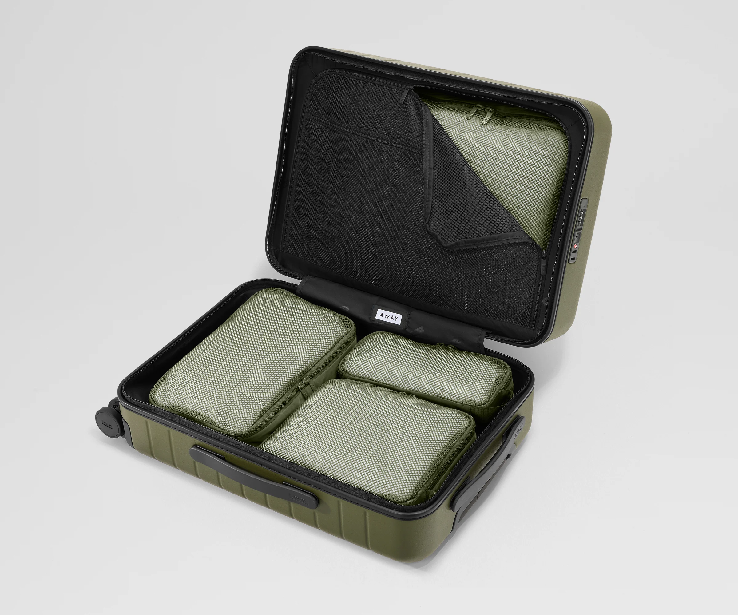 Compression Packing Cubes in Olive Green - Image 5