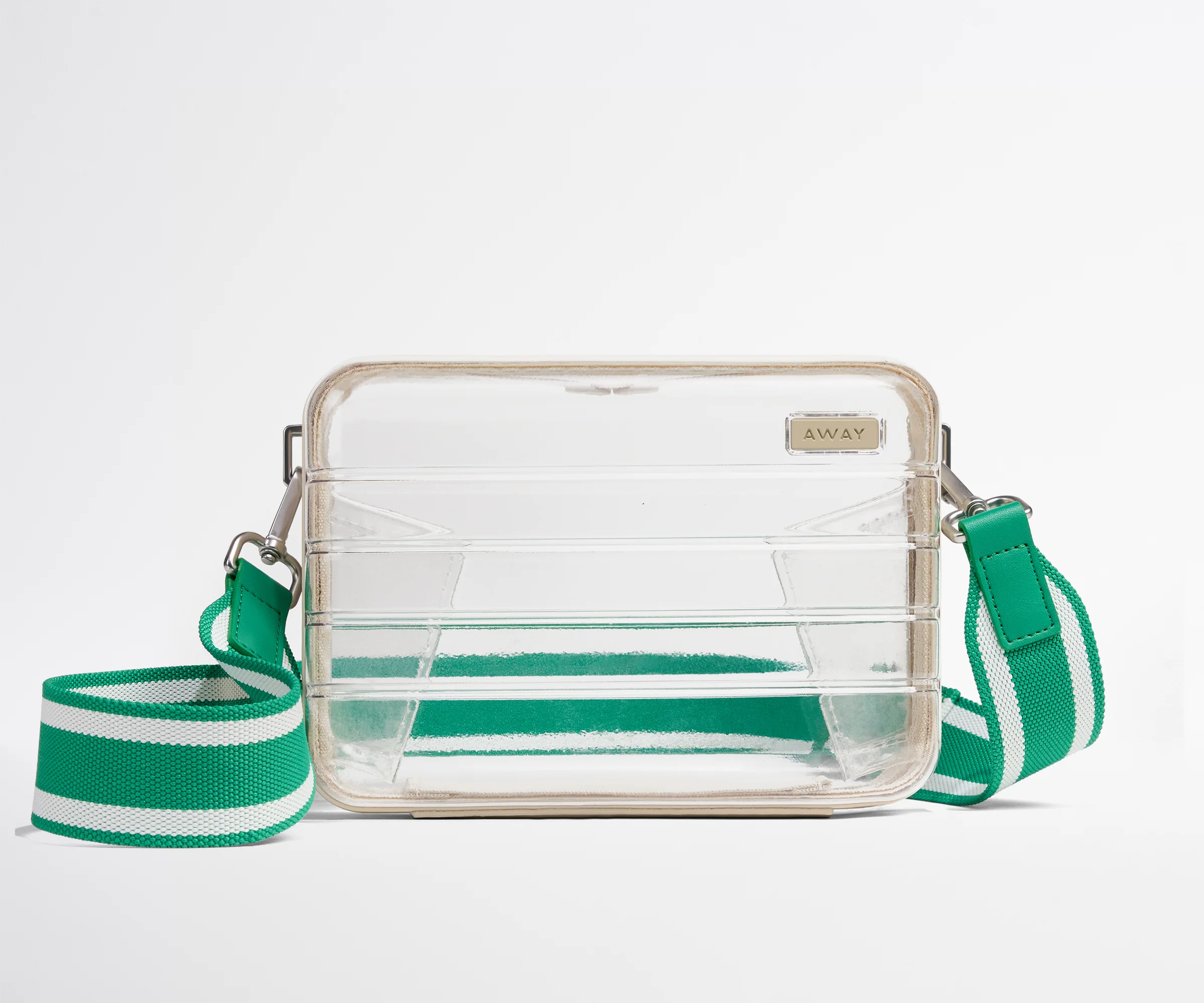 Crossbody Strap in Green Stripe - Image 2