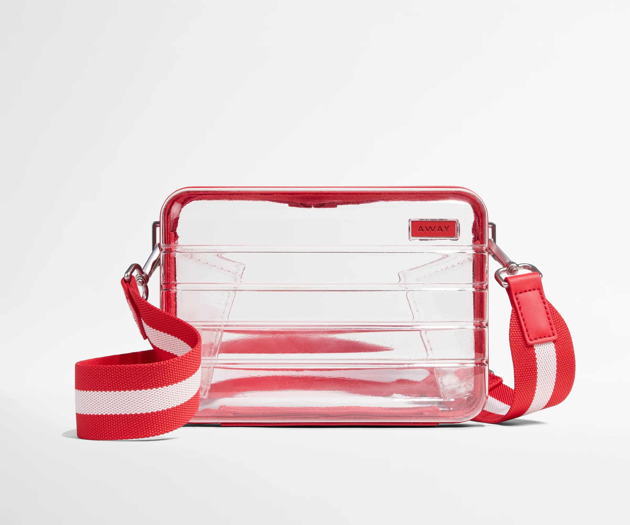 Crossbody Strap in Red Stripe - Image 2