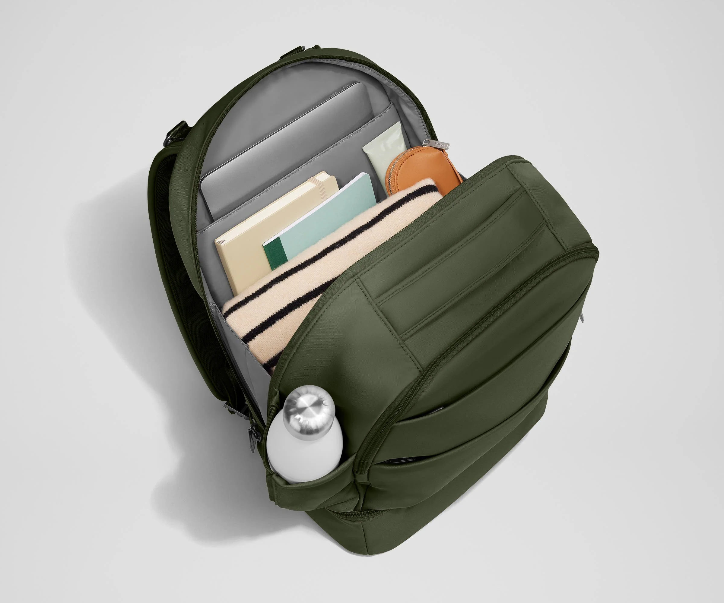 The Double Diaper Backpack in Olive Green - Image 5