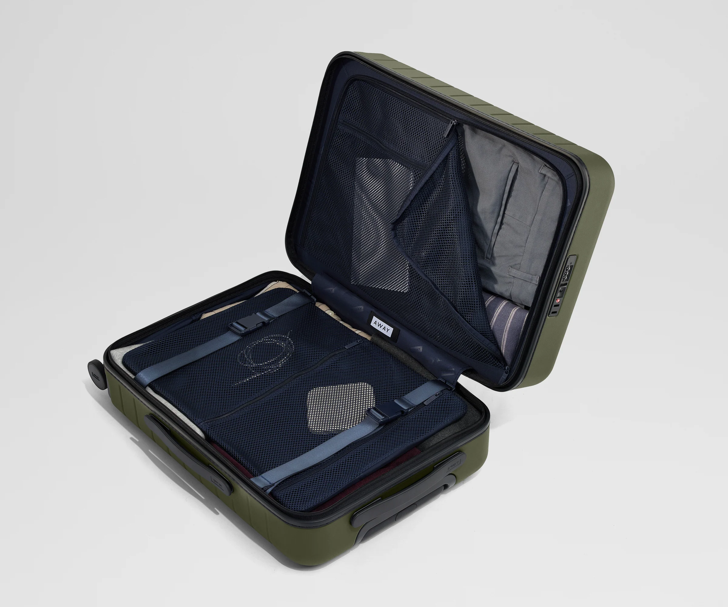 The Executive Bigger Carry-On in Olive Green - Image 8
