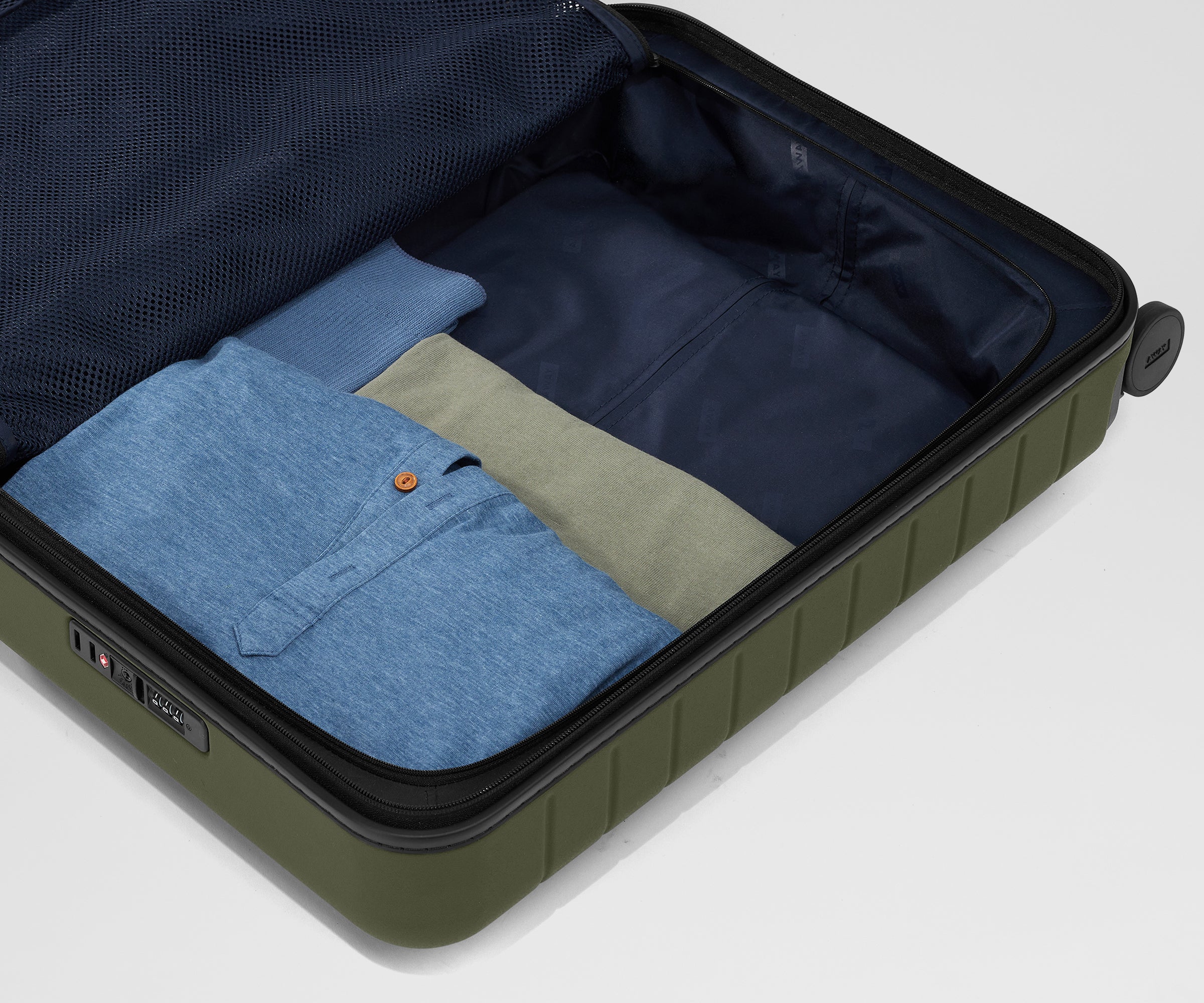 The Executive Bigger Carry-On in Olive Green - Image 9