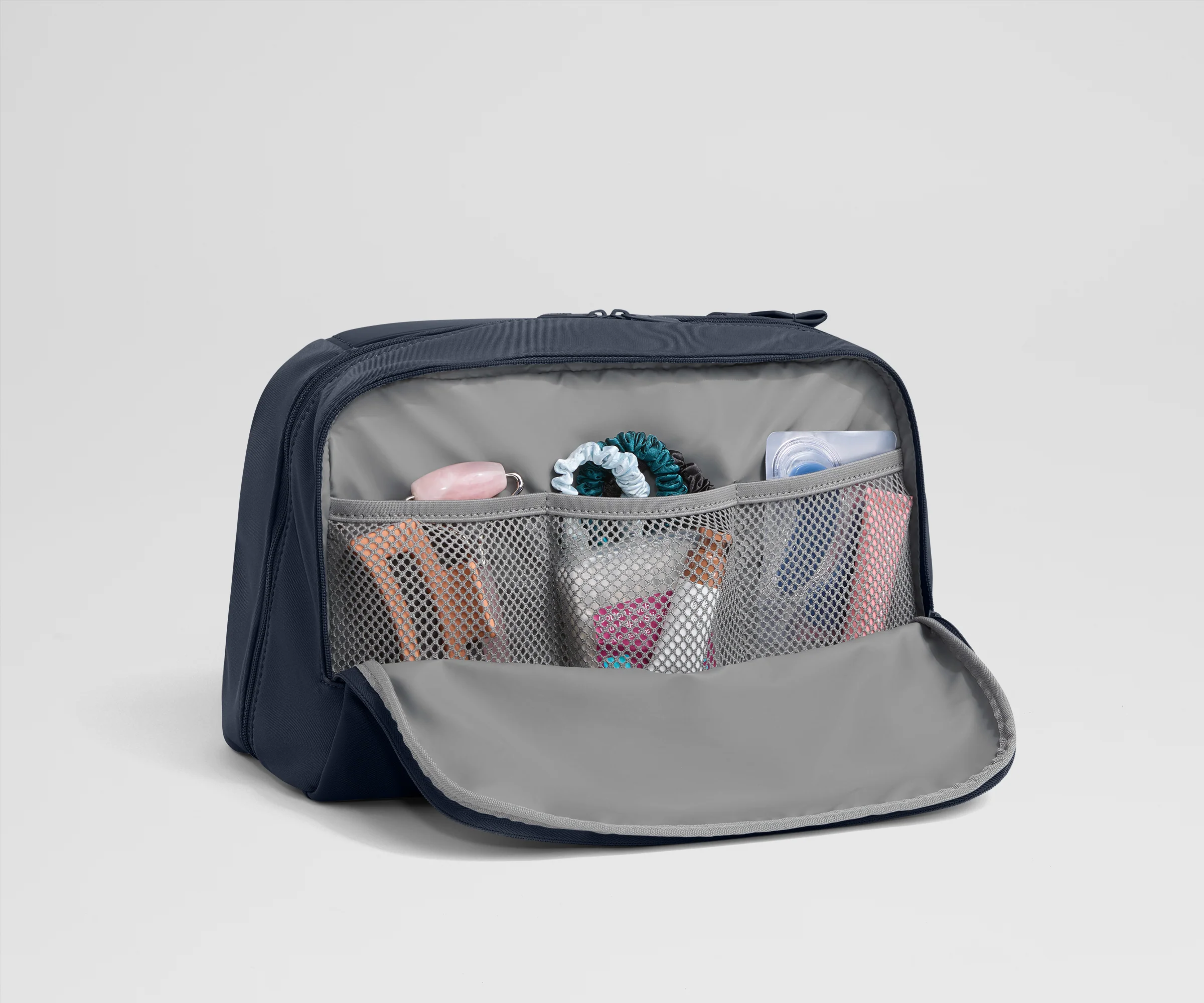 Extra Large Toiletry Bag in Navy Blue - Image 3