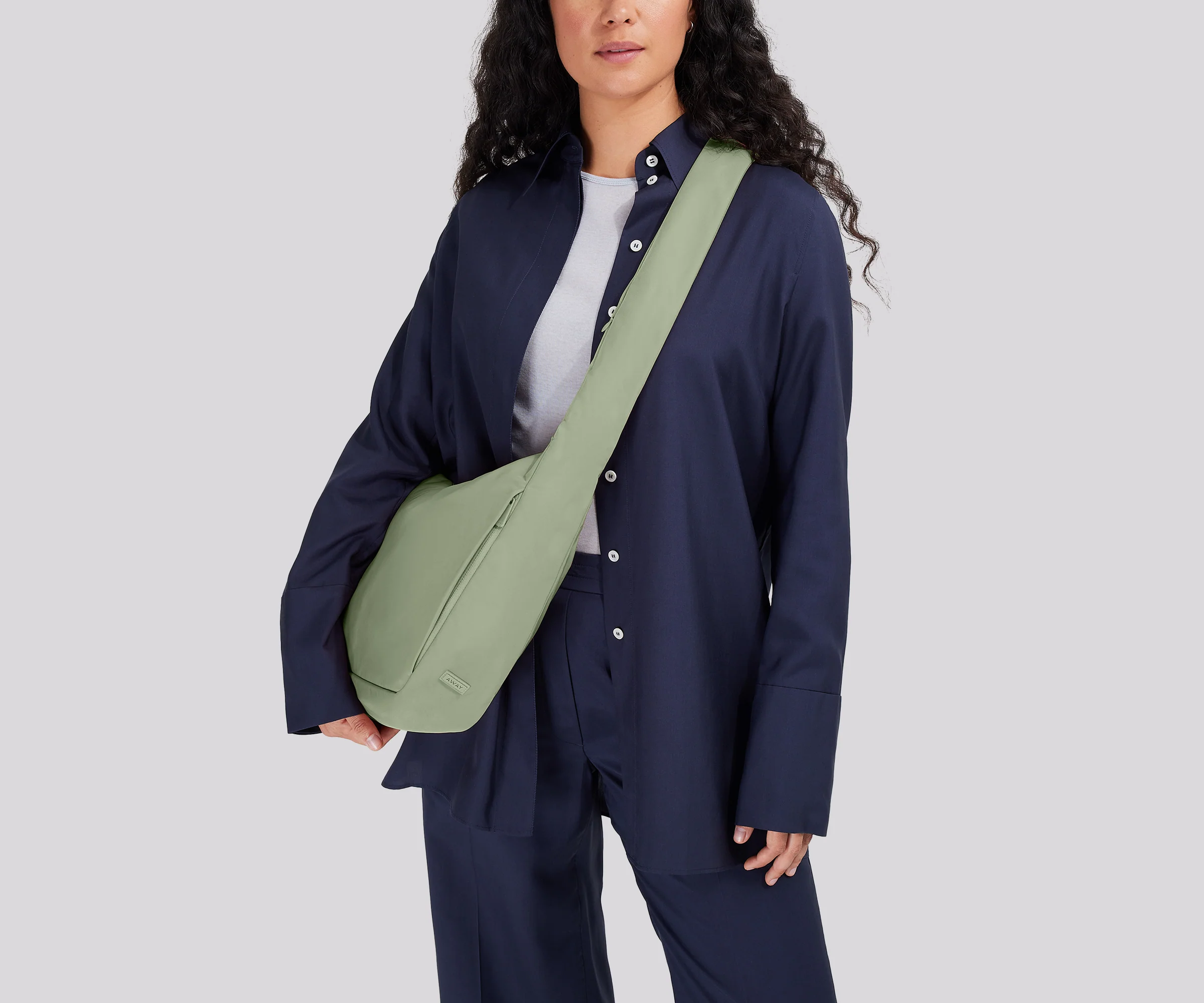 Featherlight Crossbody in Sage Green - Image 2