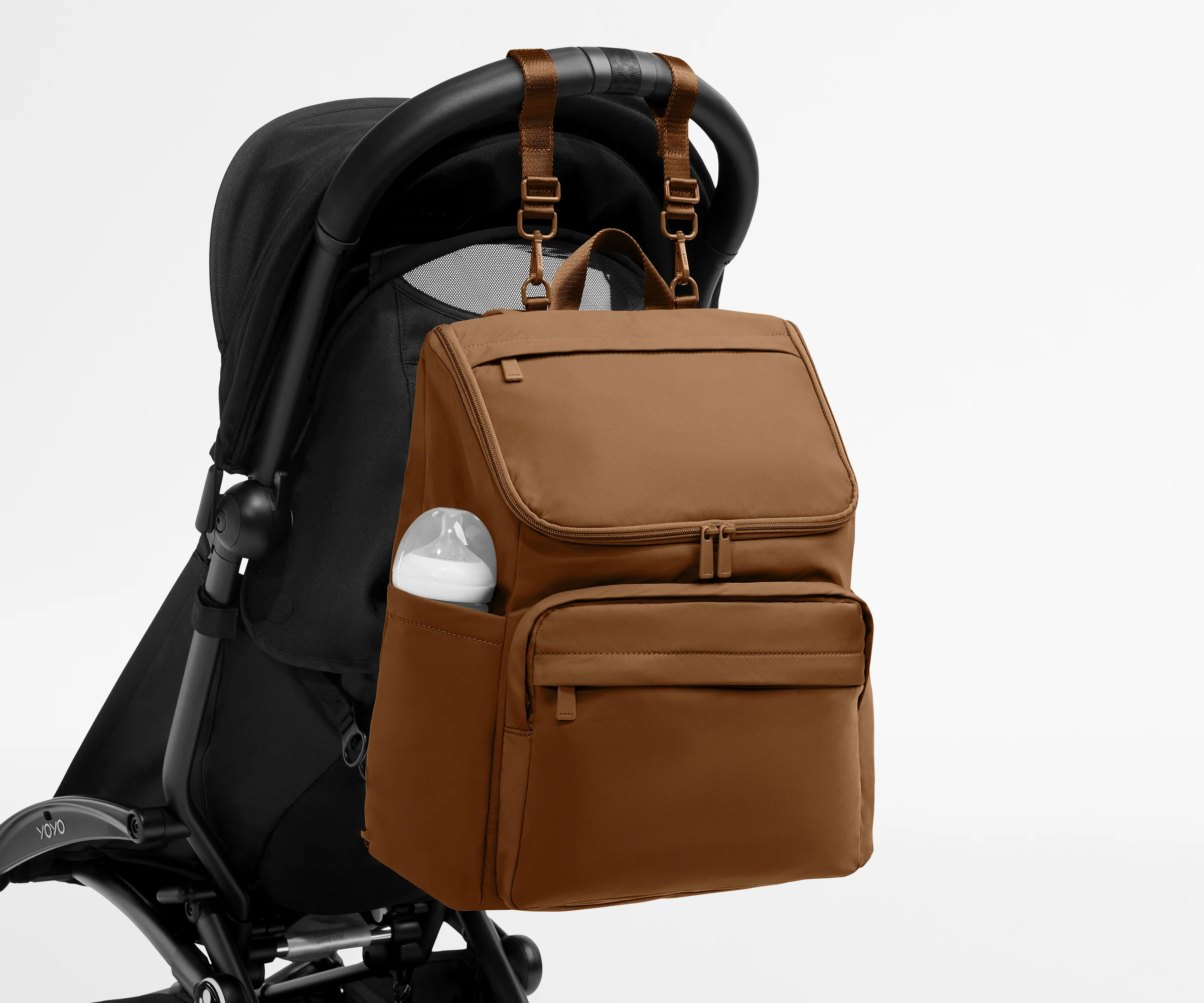 Featherlight Diaper Backpack in Amaro Brown - Image 5