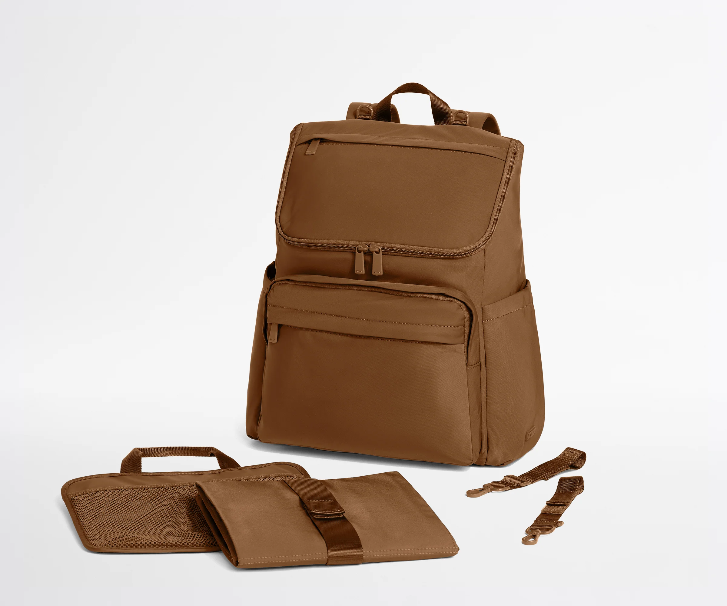 Featherlight Diaper Backpack in Amaro Brown - Image 7