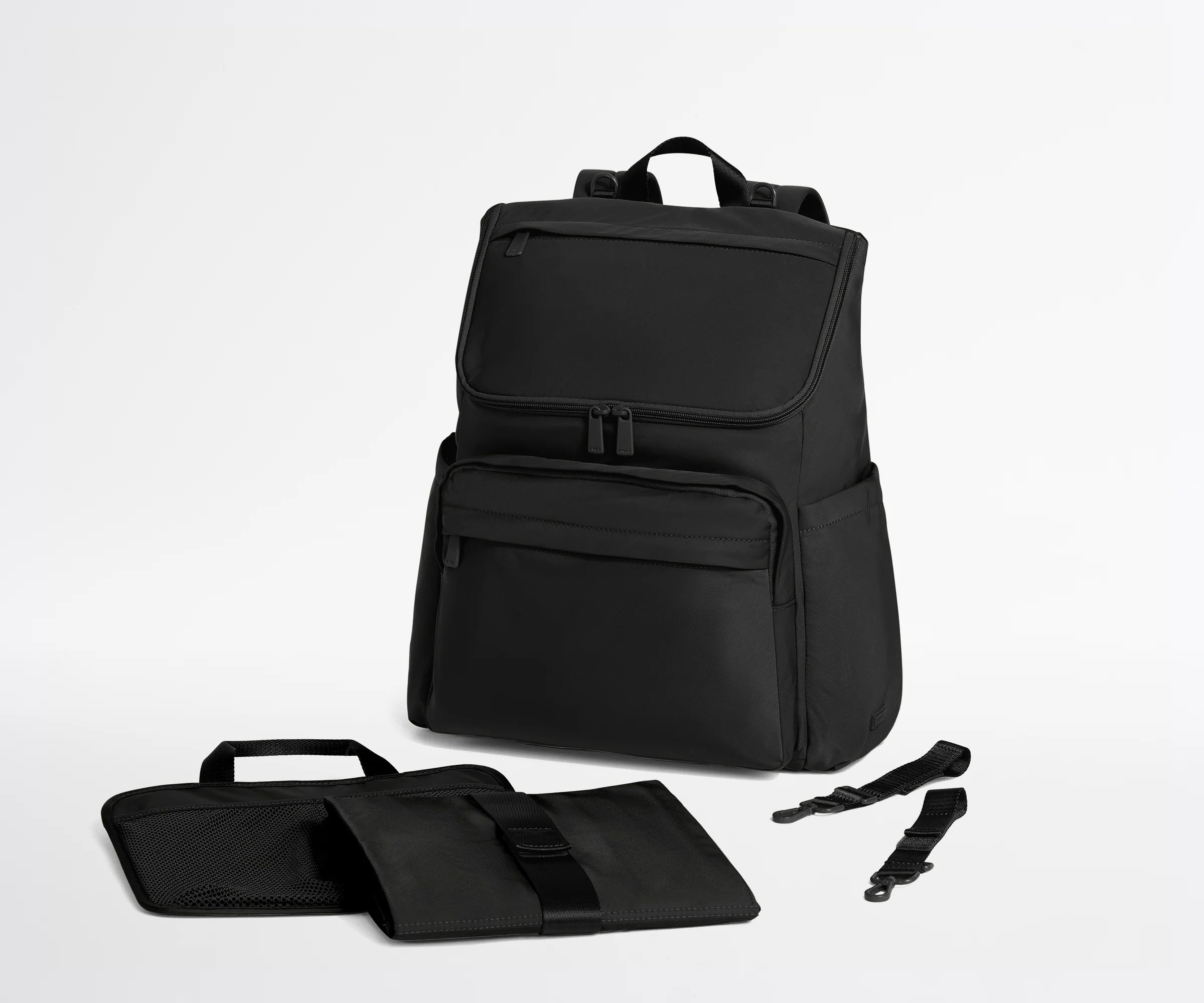 Featherlight Diaper Backpack in Jet Black - Image 7