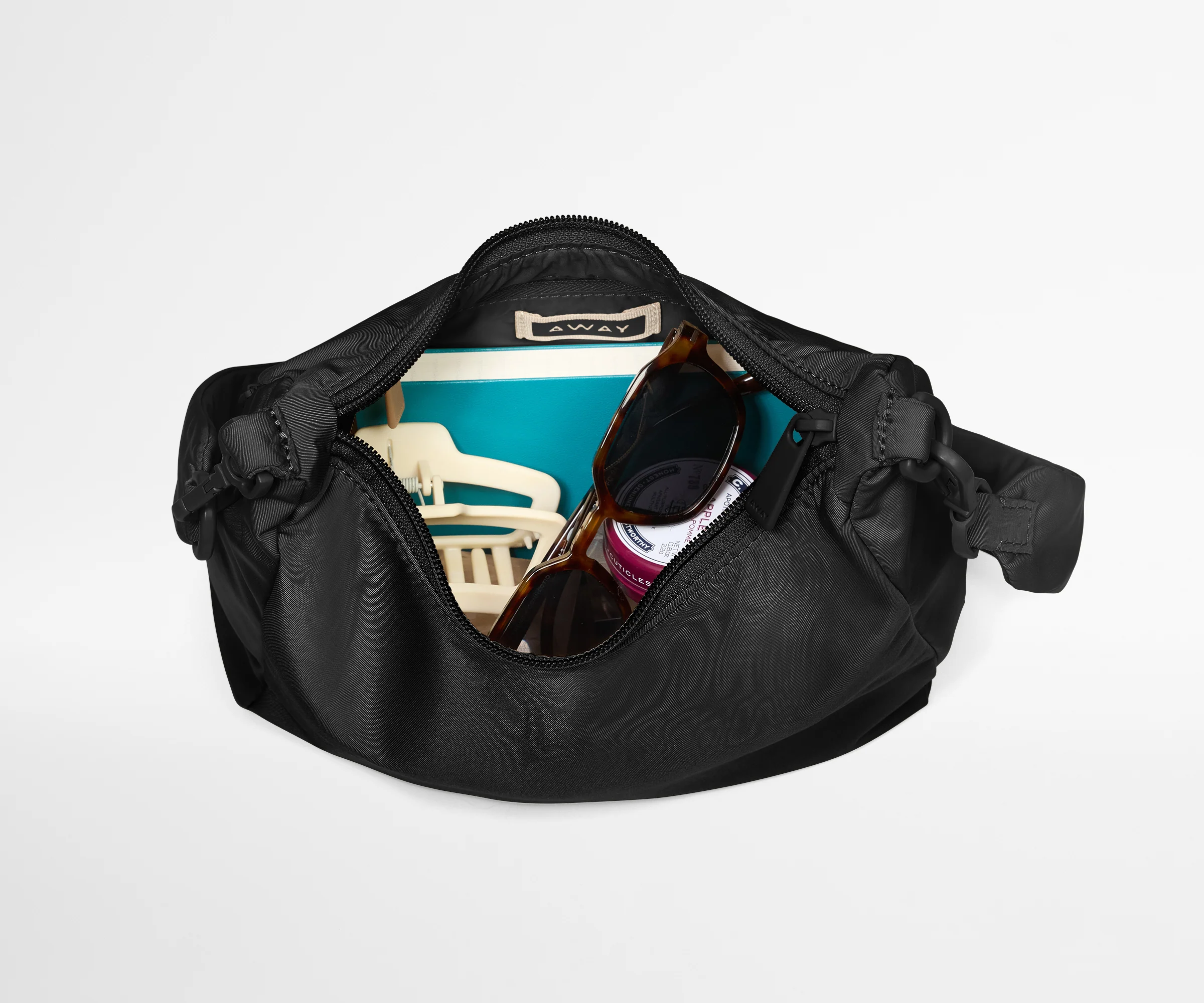 Featherlight Duo Crossbody in Jet Black - Image 3
