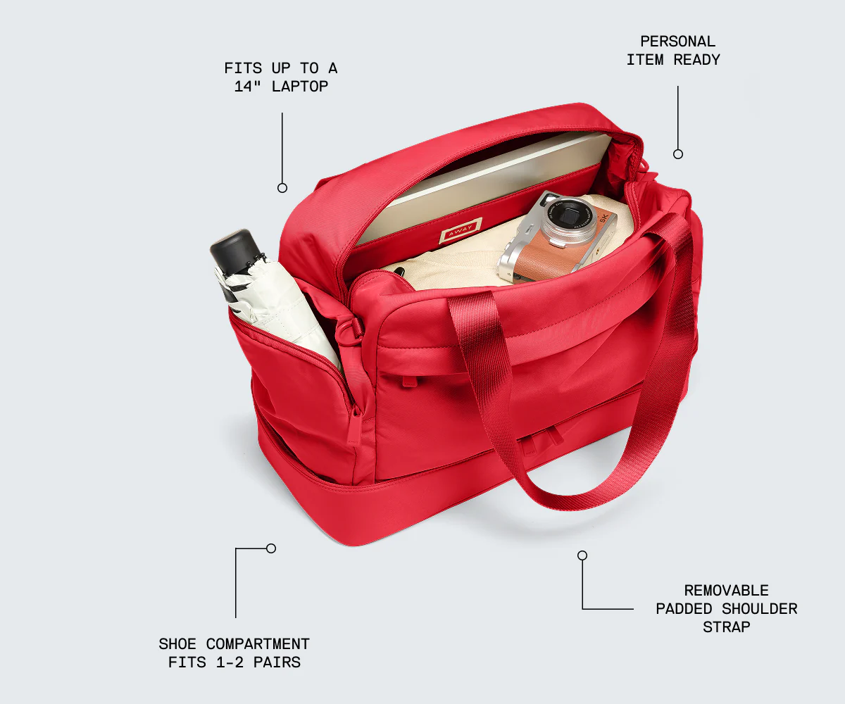 Featherlight Overnight Bag in Camel Brown - Image 5