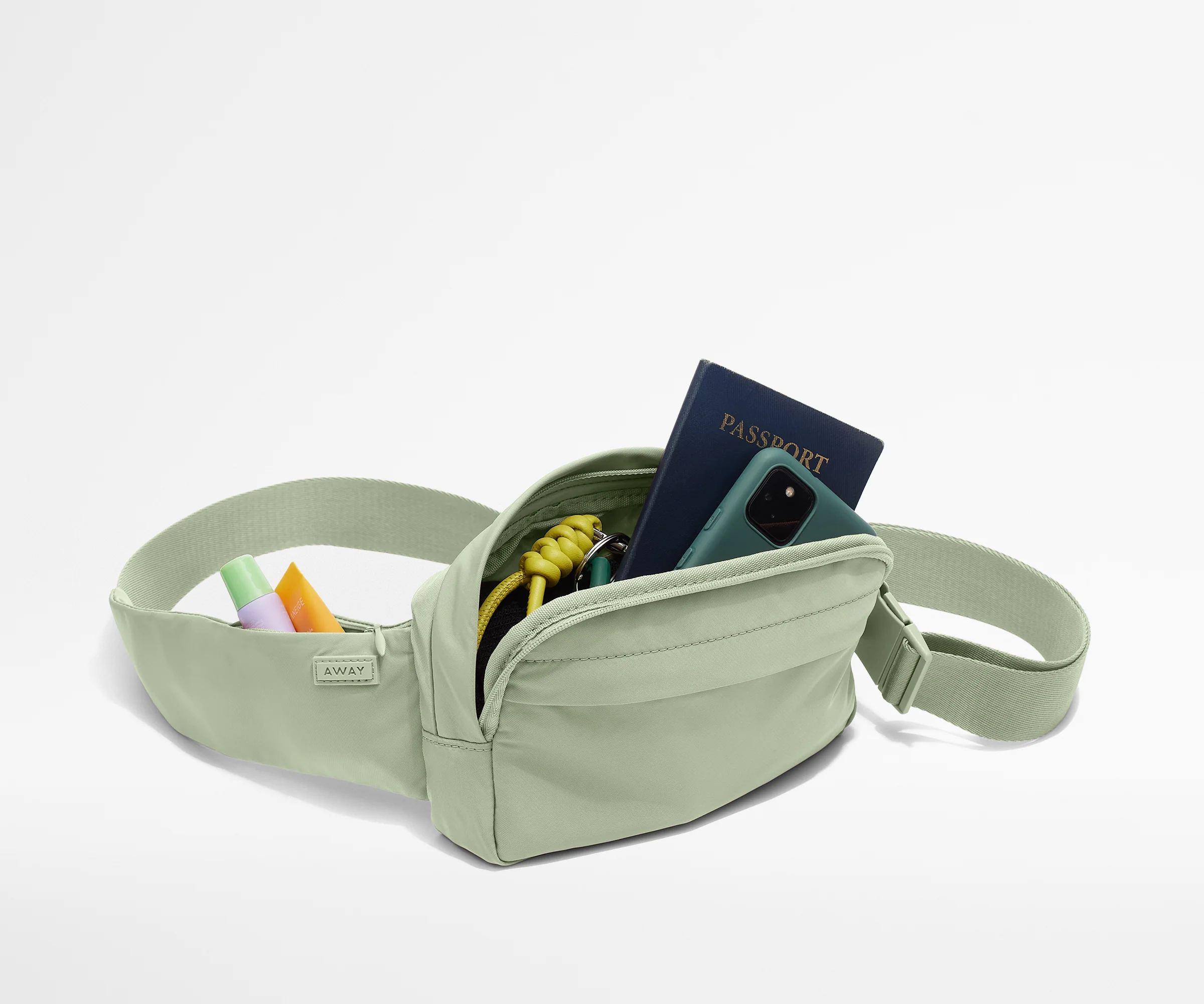 Featherlight Sling Bag in Sage Green - Image 4