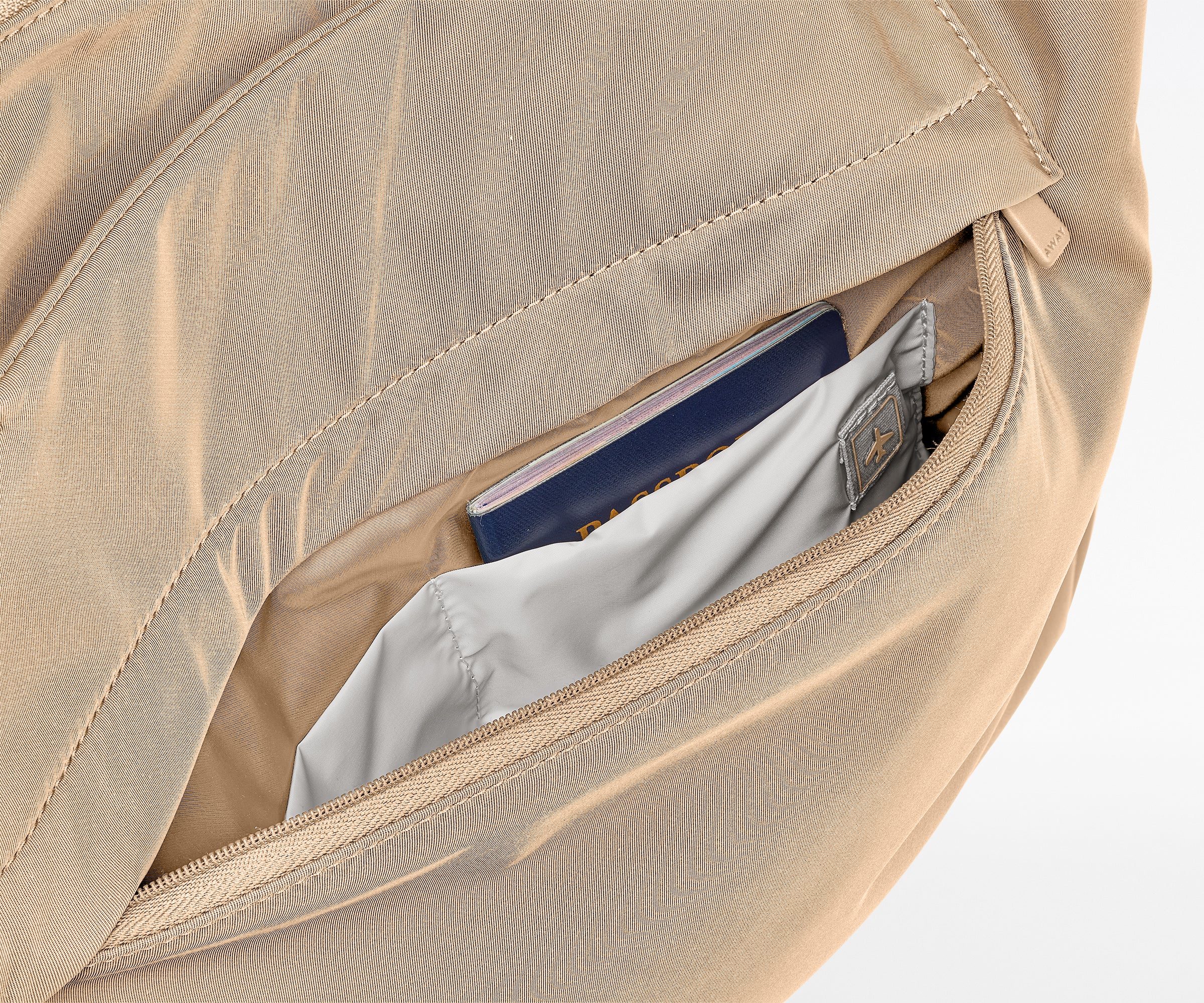 Featherlight Tote in Camel Brown - Image 5