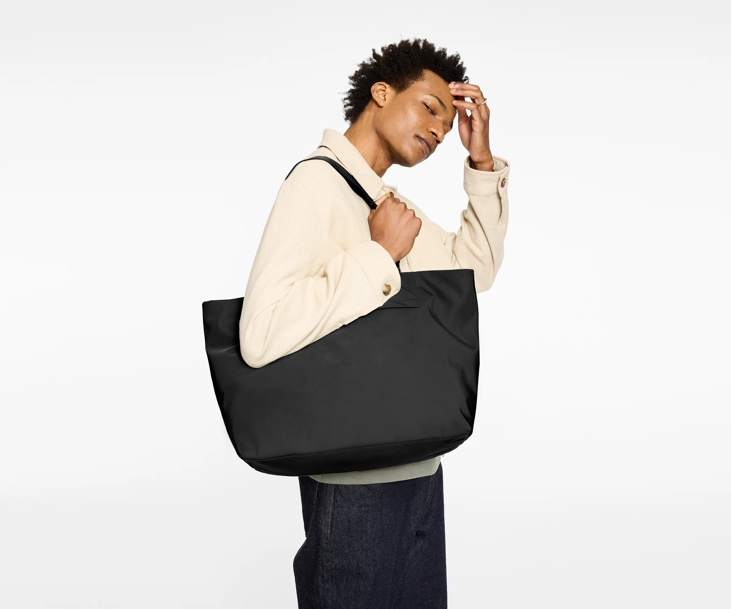 Featherlight Tote in Jet Black - Image 4