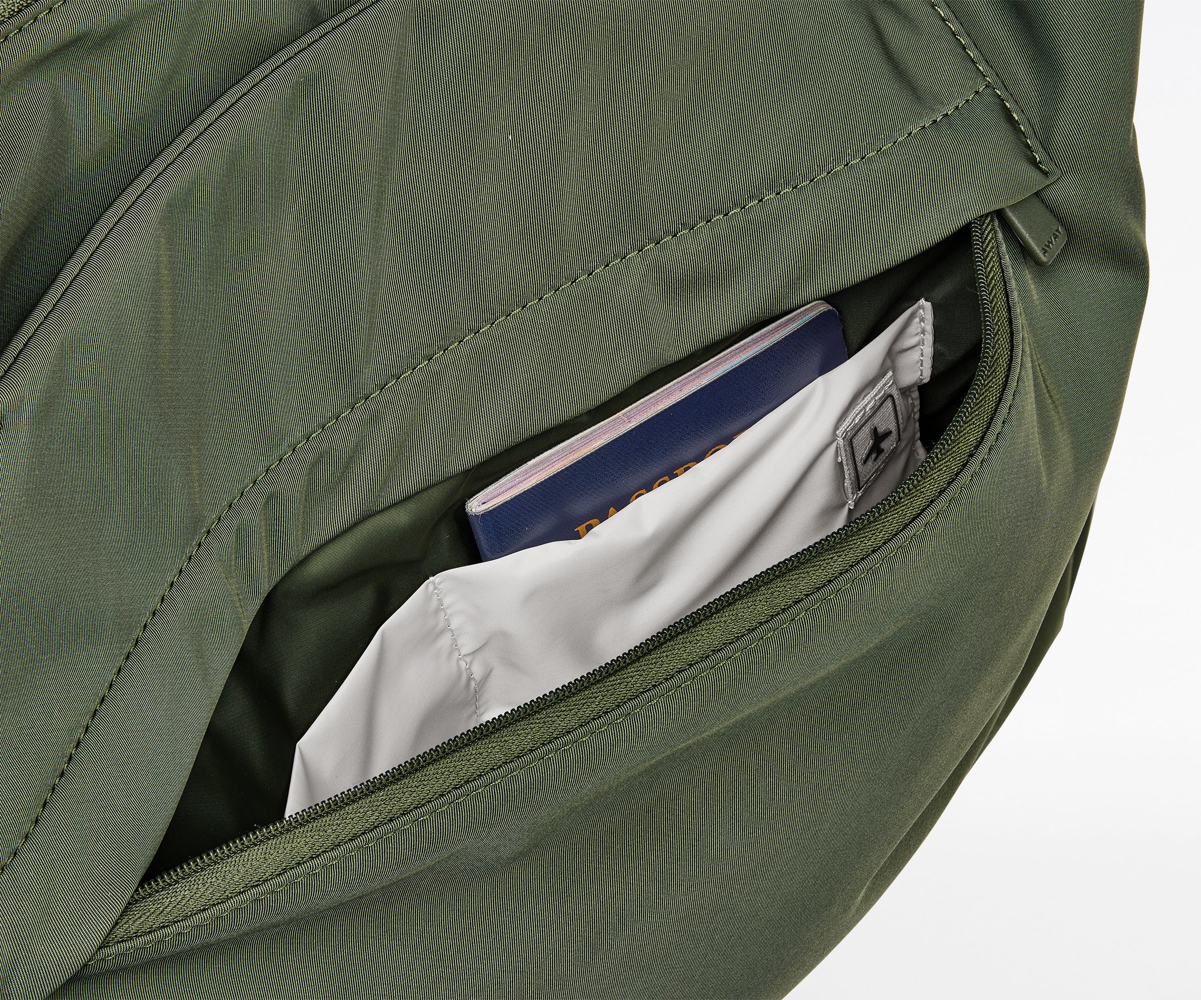 Featherlight Tote in Olive Green - Image 5