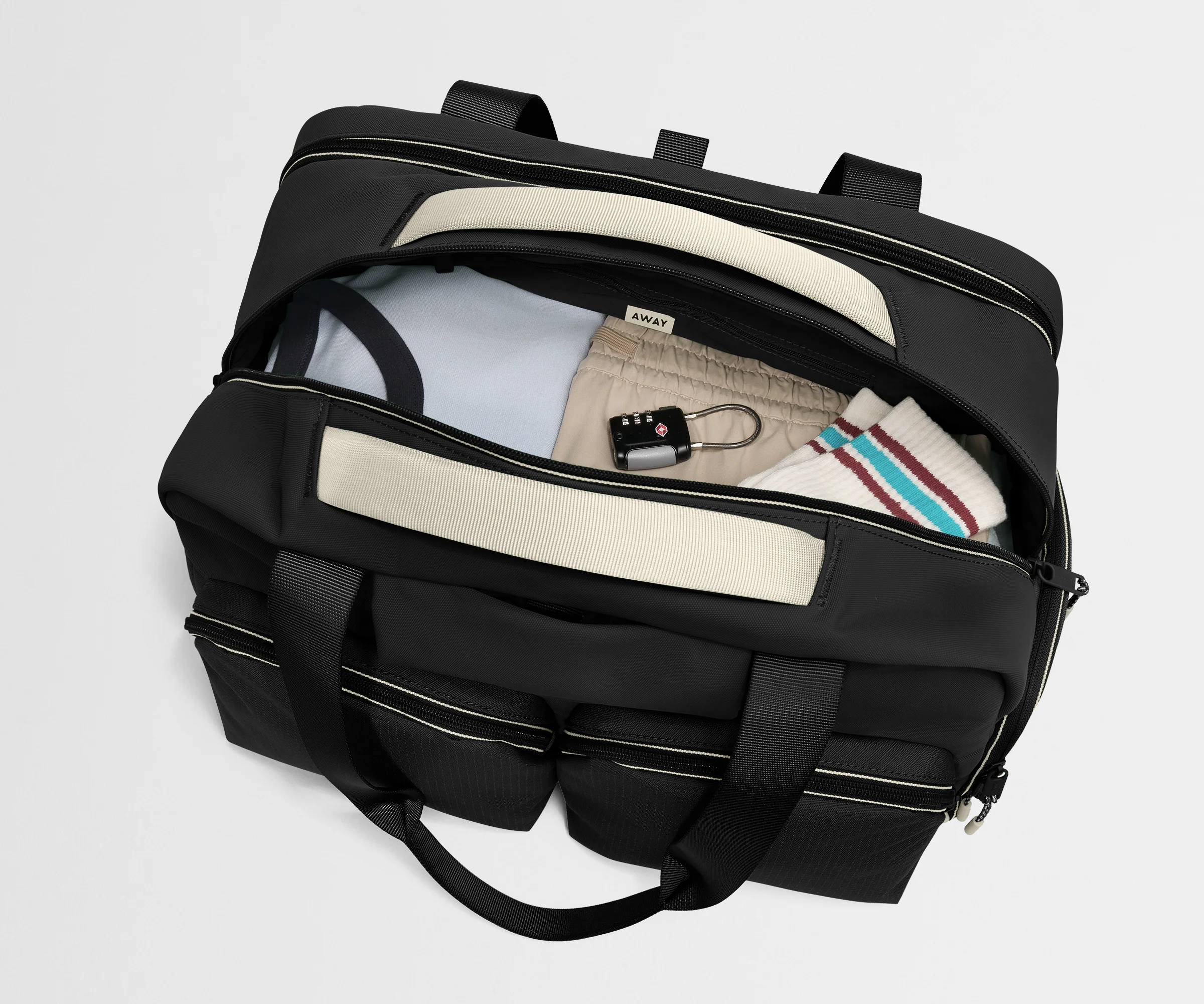 Gym Bag in Jet Black - Image 5