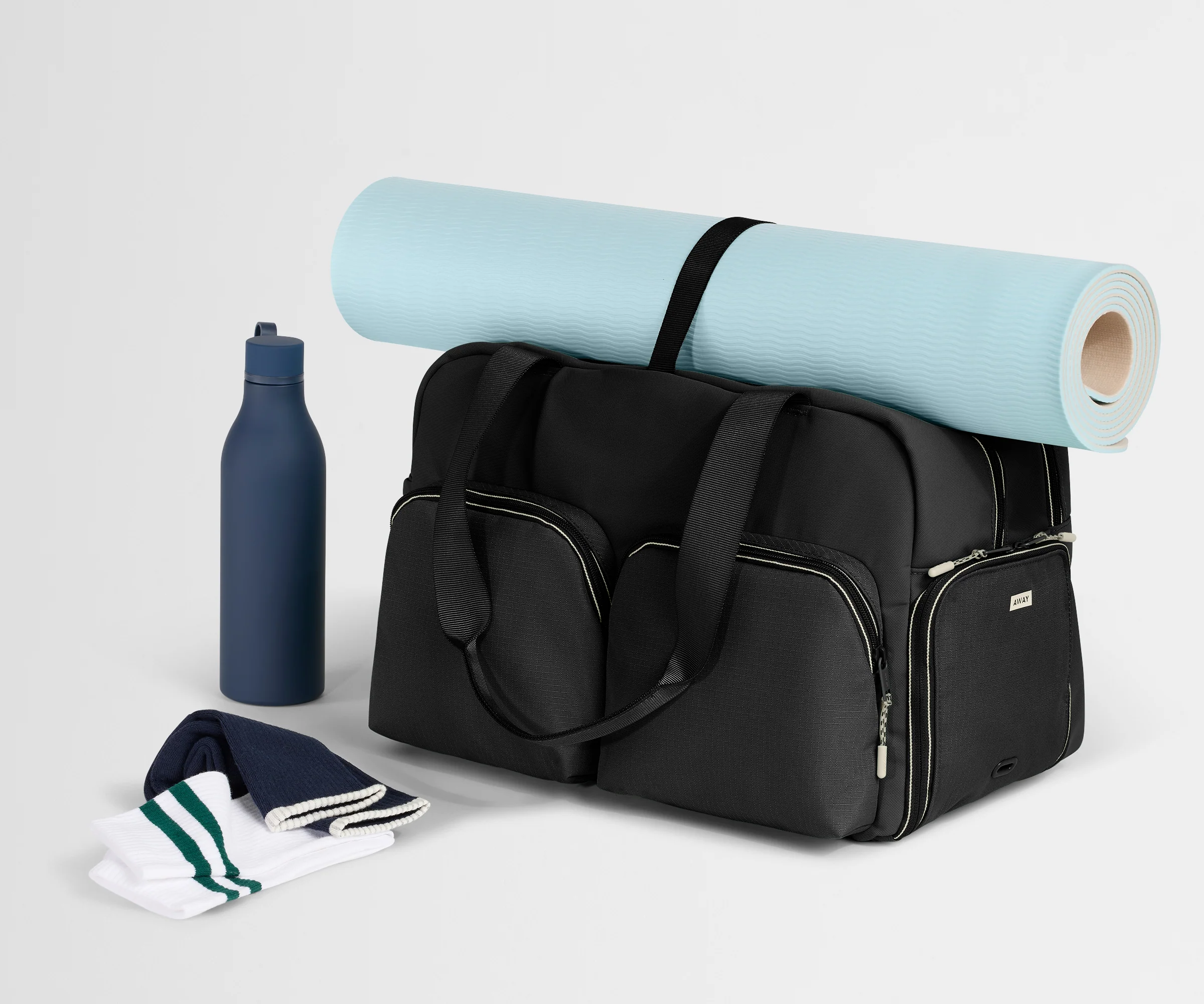 Gym Bag in Jet Black - Image 6