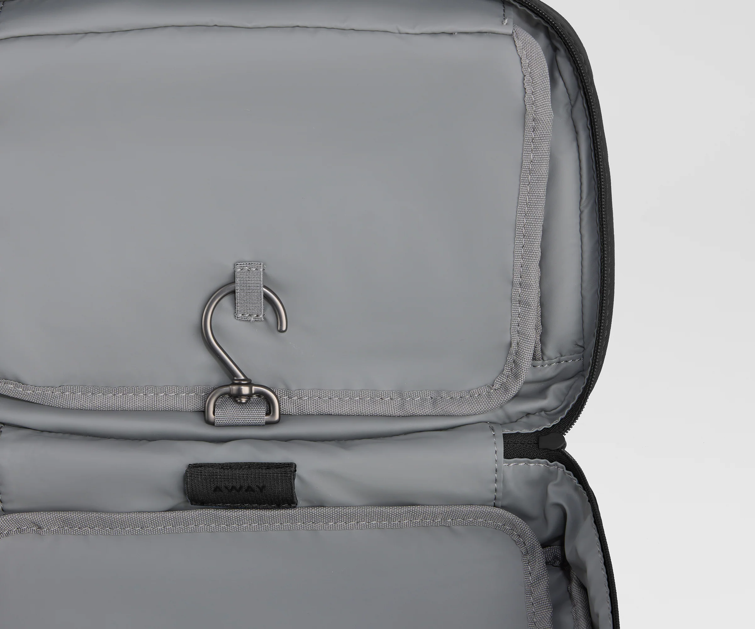 Hanging Toiletry Bag in Jet Black - Image 3