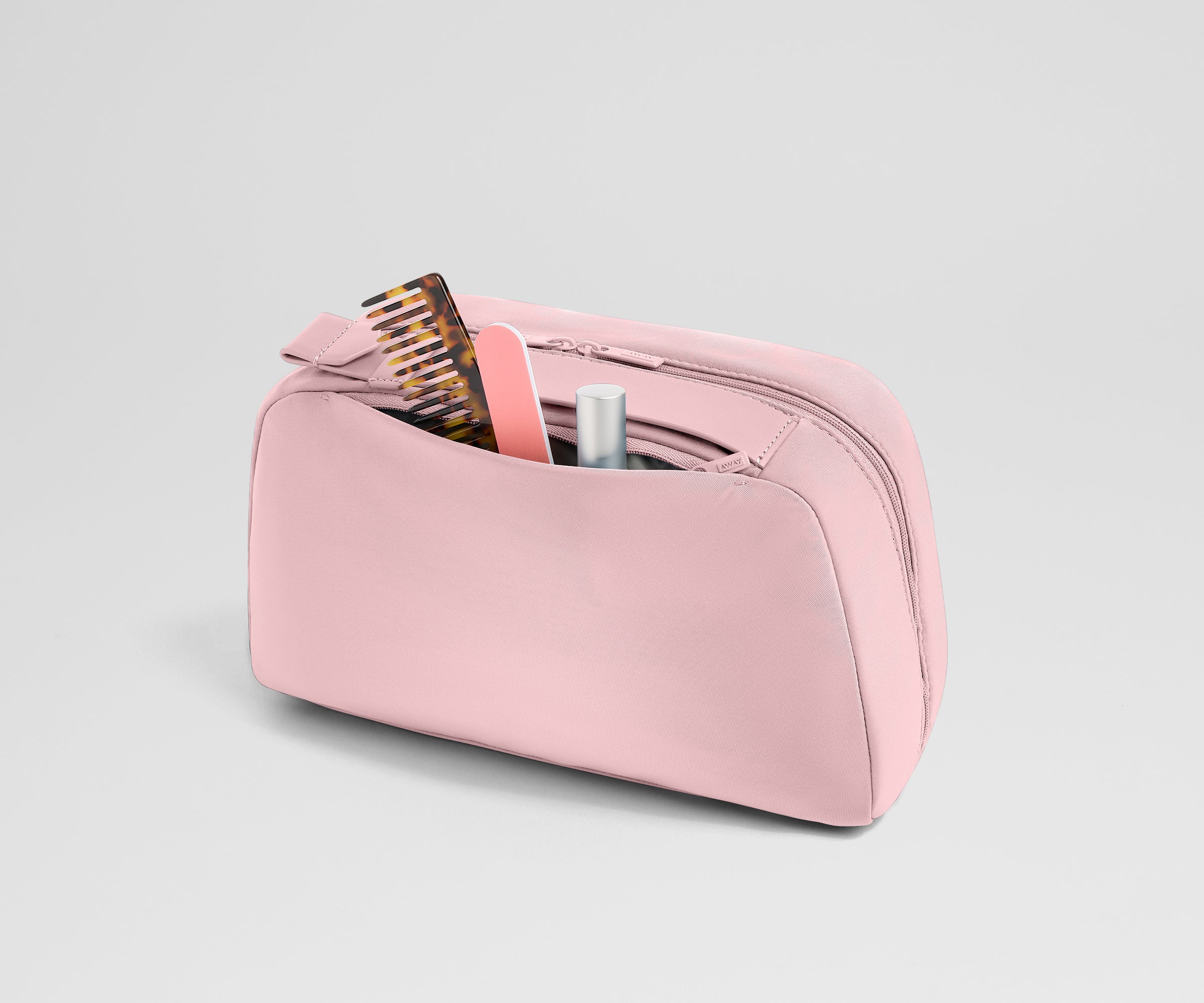 Large Toiletry Bag in Blush Pink - Image 5