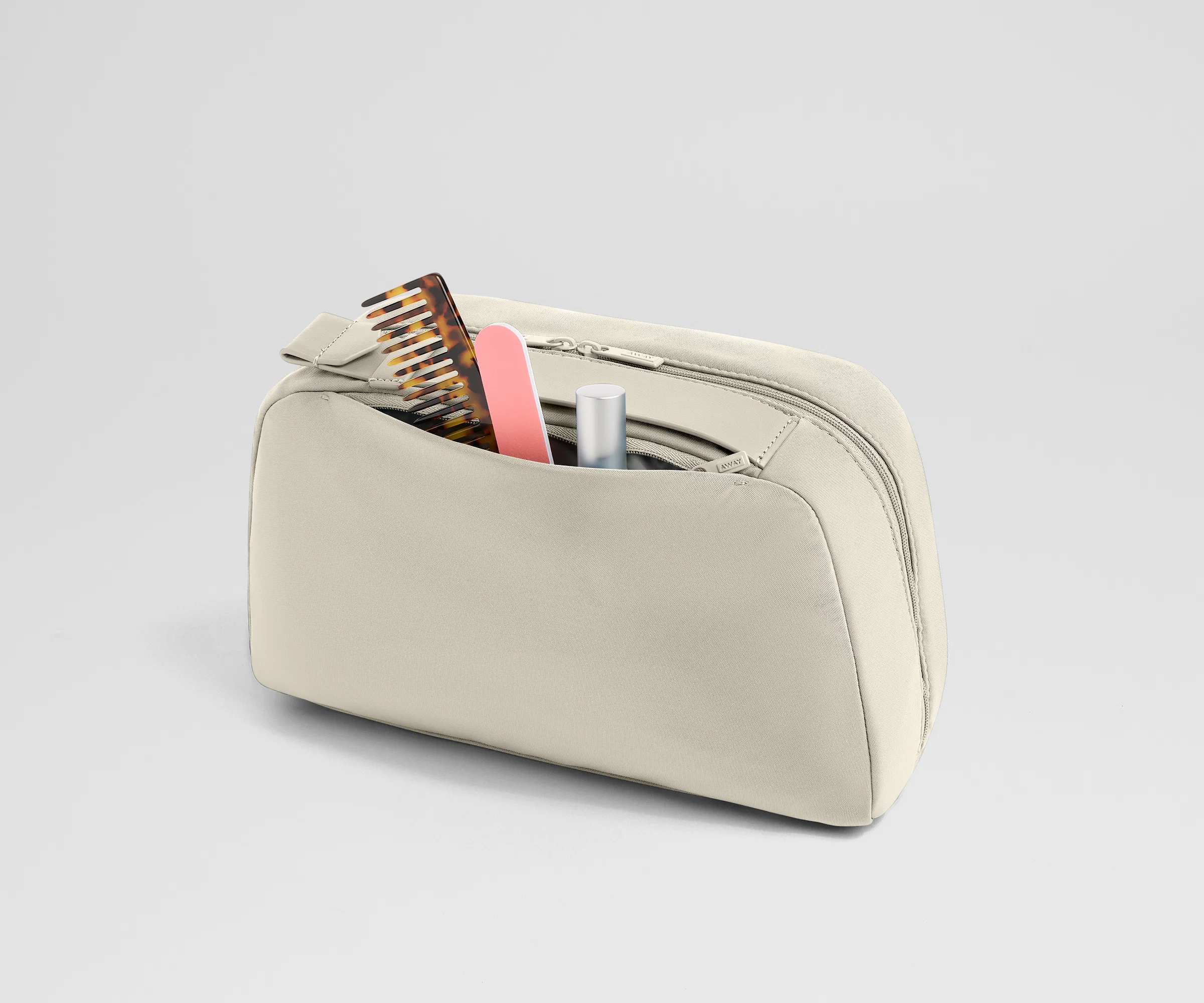 Large Toiletry Bag in Salt White - Image 5