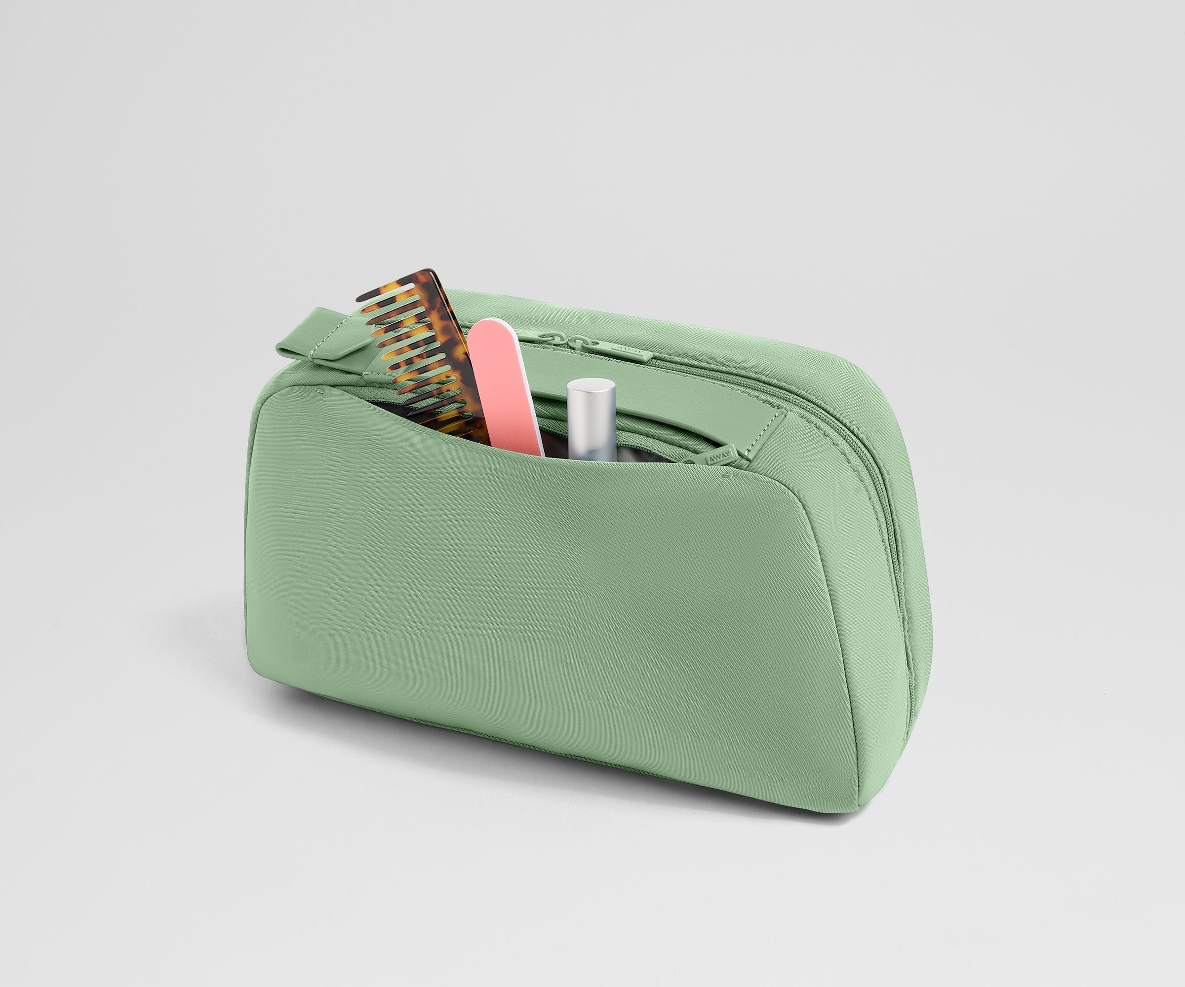 Large Toiletry Bag in Sea Green - Image 5