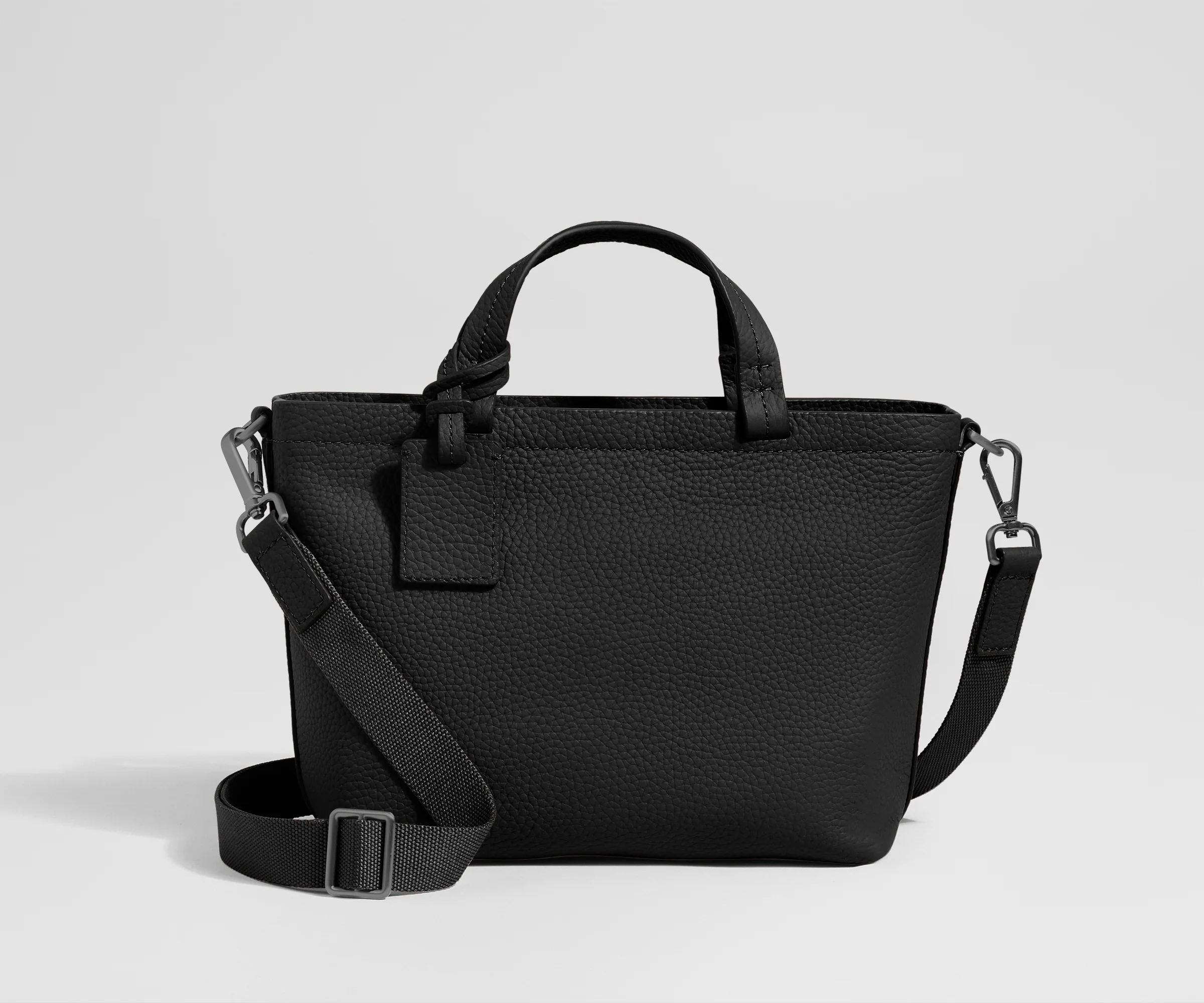 Leather Crossbody in Jet Black - Image 5