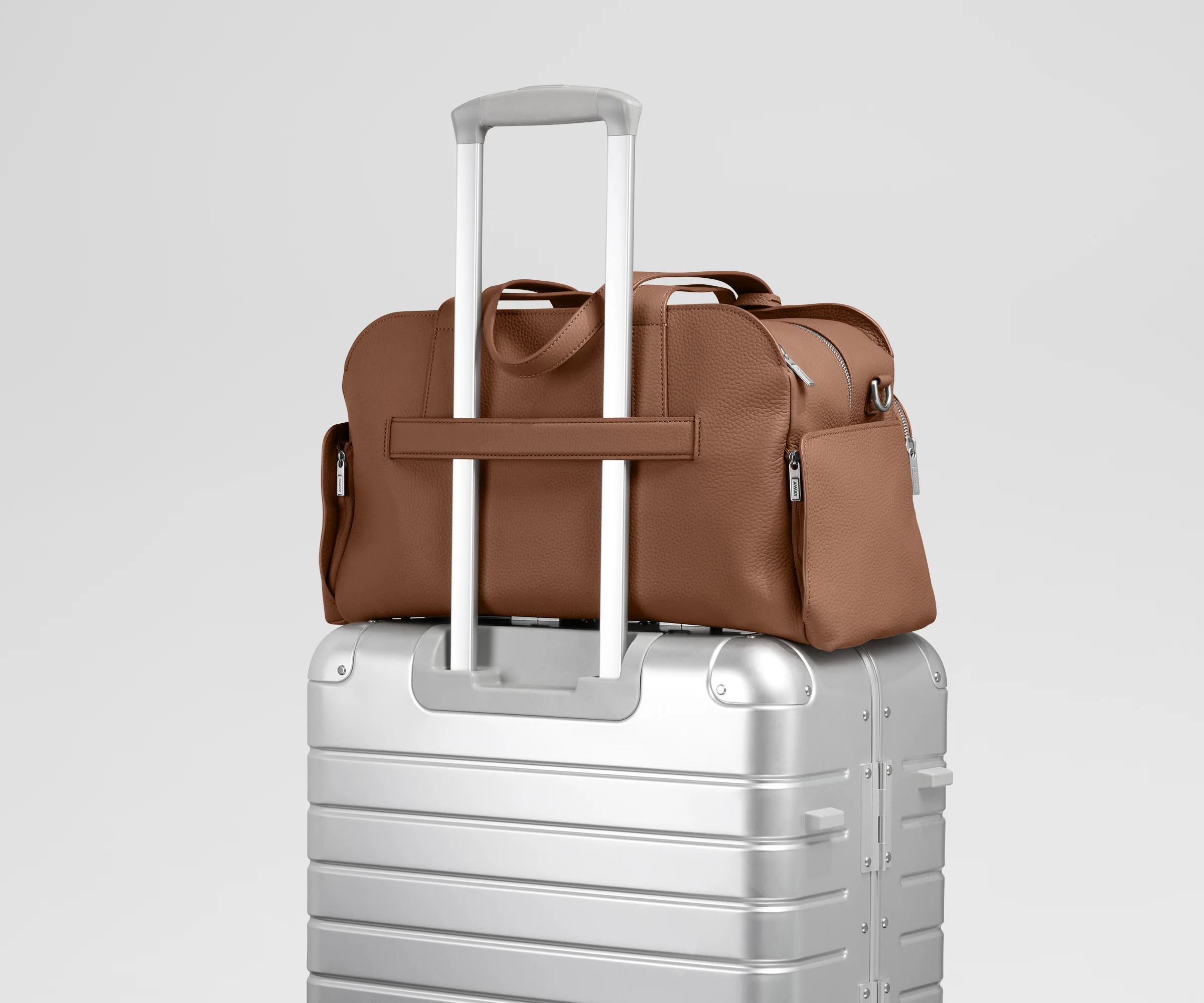 Leather Duffle in Saddle Brown - Image 6