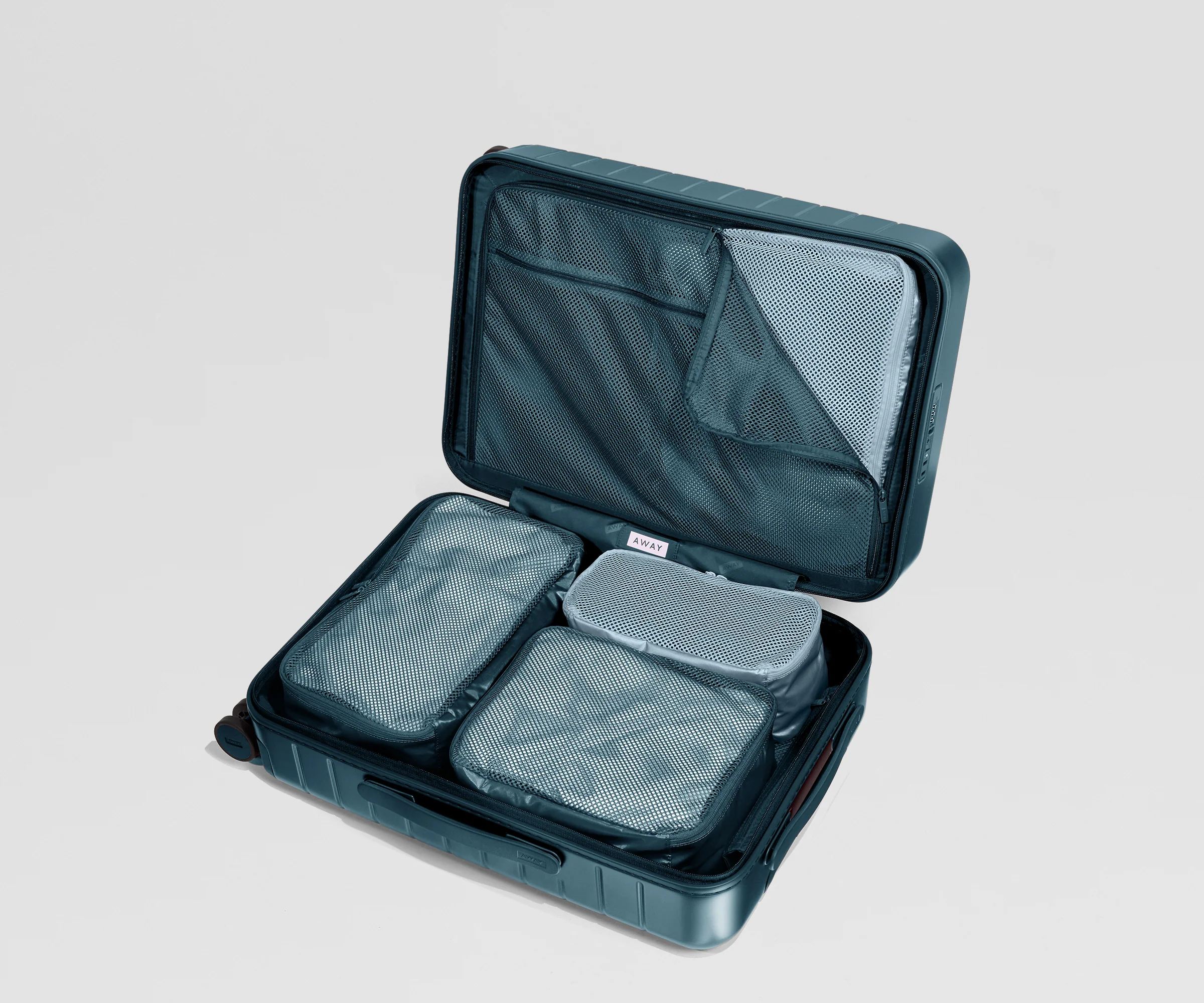 The Insider Packing Cubes in Stormy Teal & Arctic Blue - Image 2