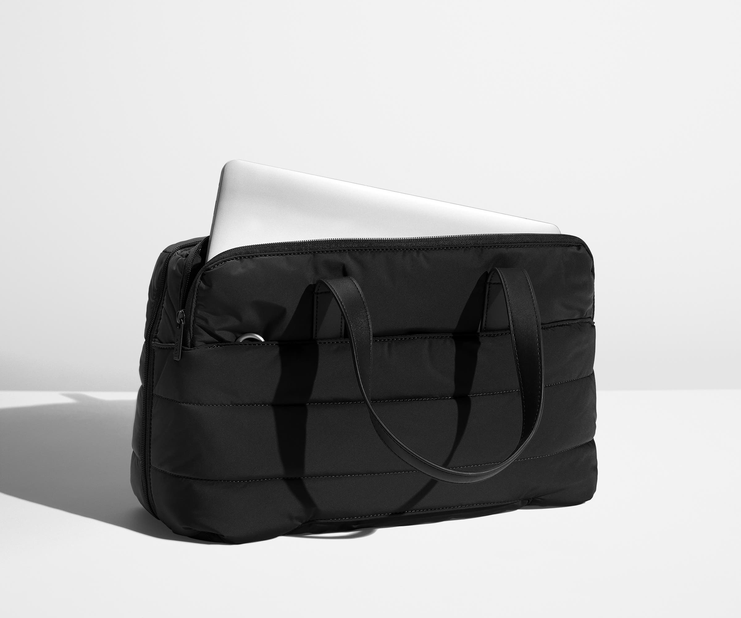 The Quilted Everywhere Bag in Jet Black - Image 4