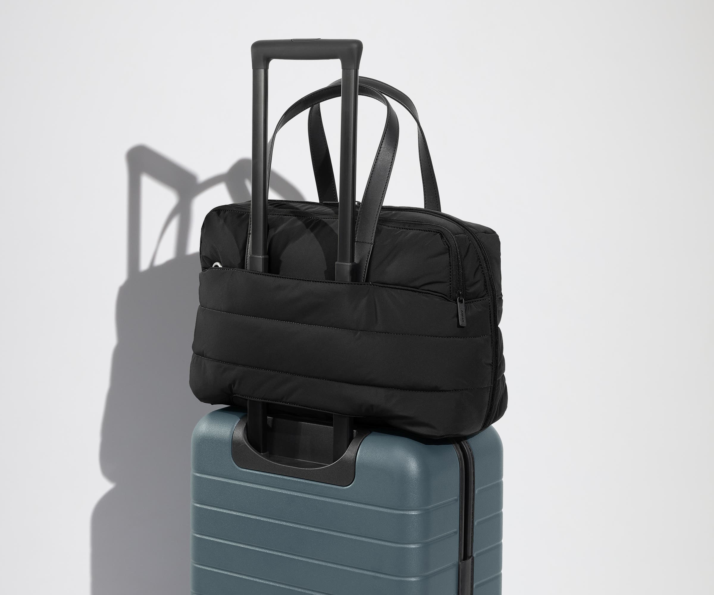 The Quilted Everywhere Bag in Jet Black - Image 6