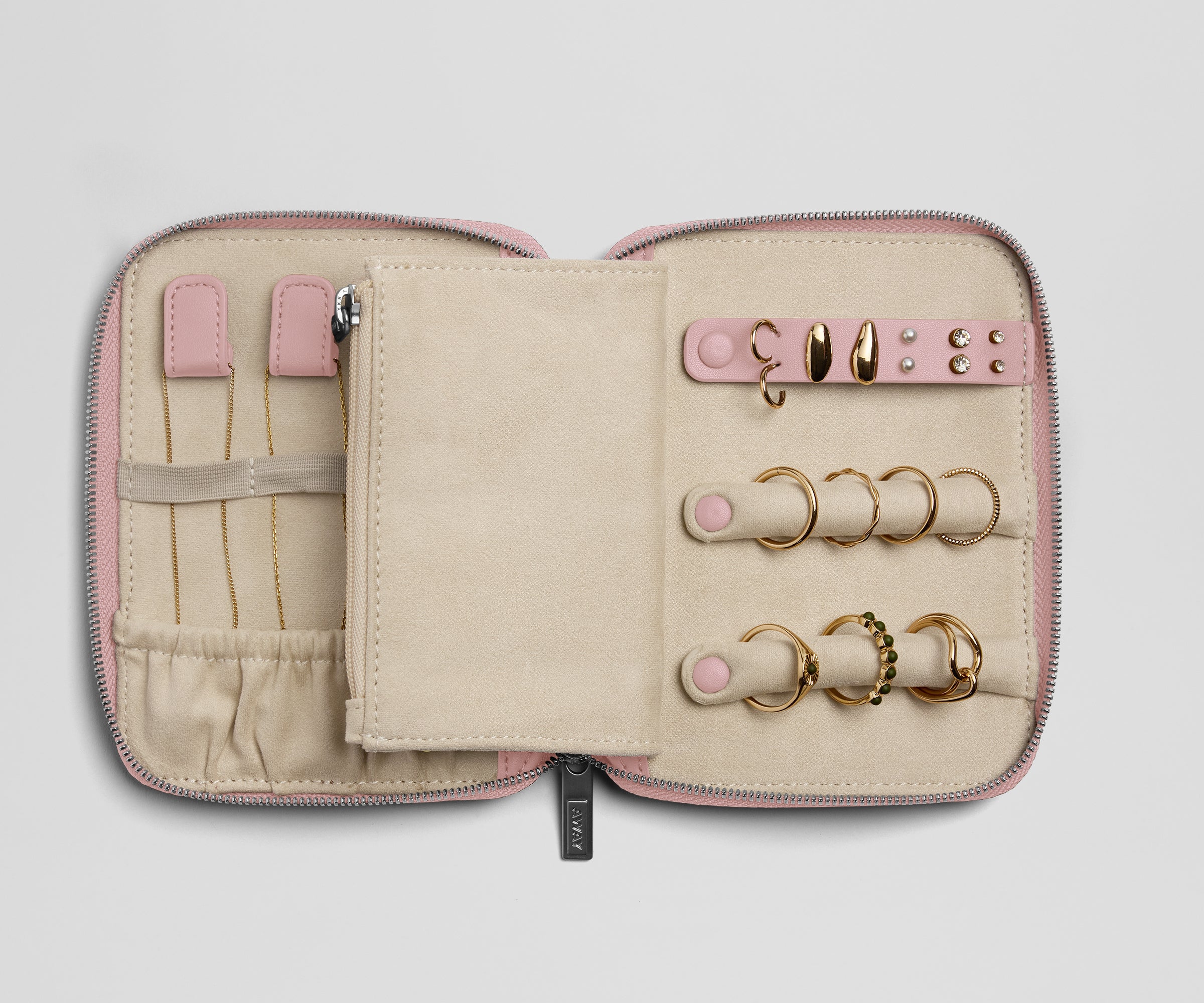 Slim Jewelry Organizer in Glacial Pink - Image 3