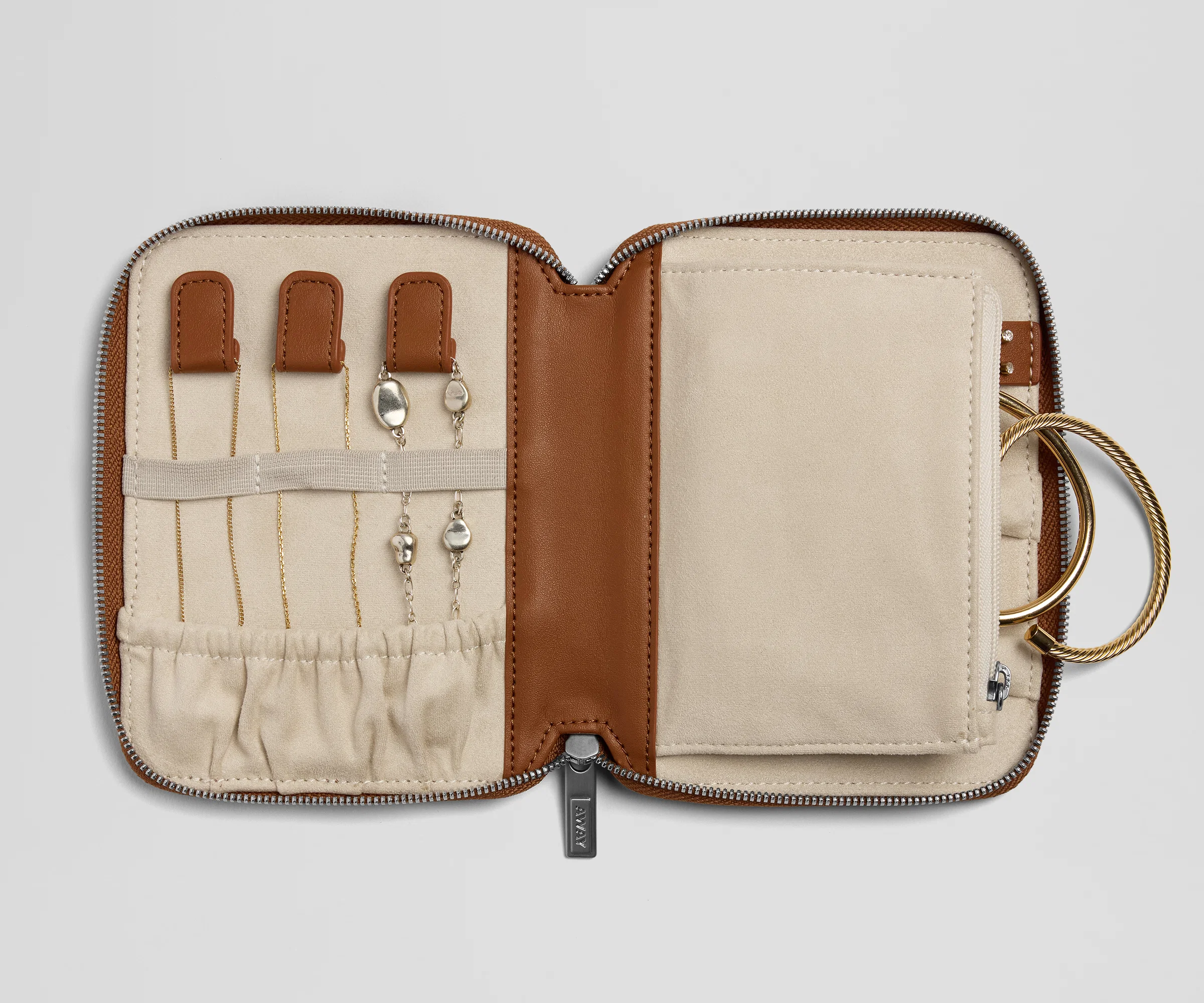 Slim Jewelry Organizer in Saddle Brown - Image 2