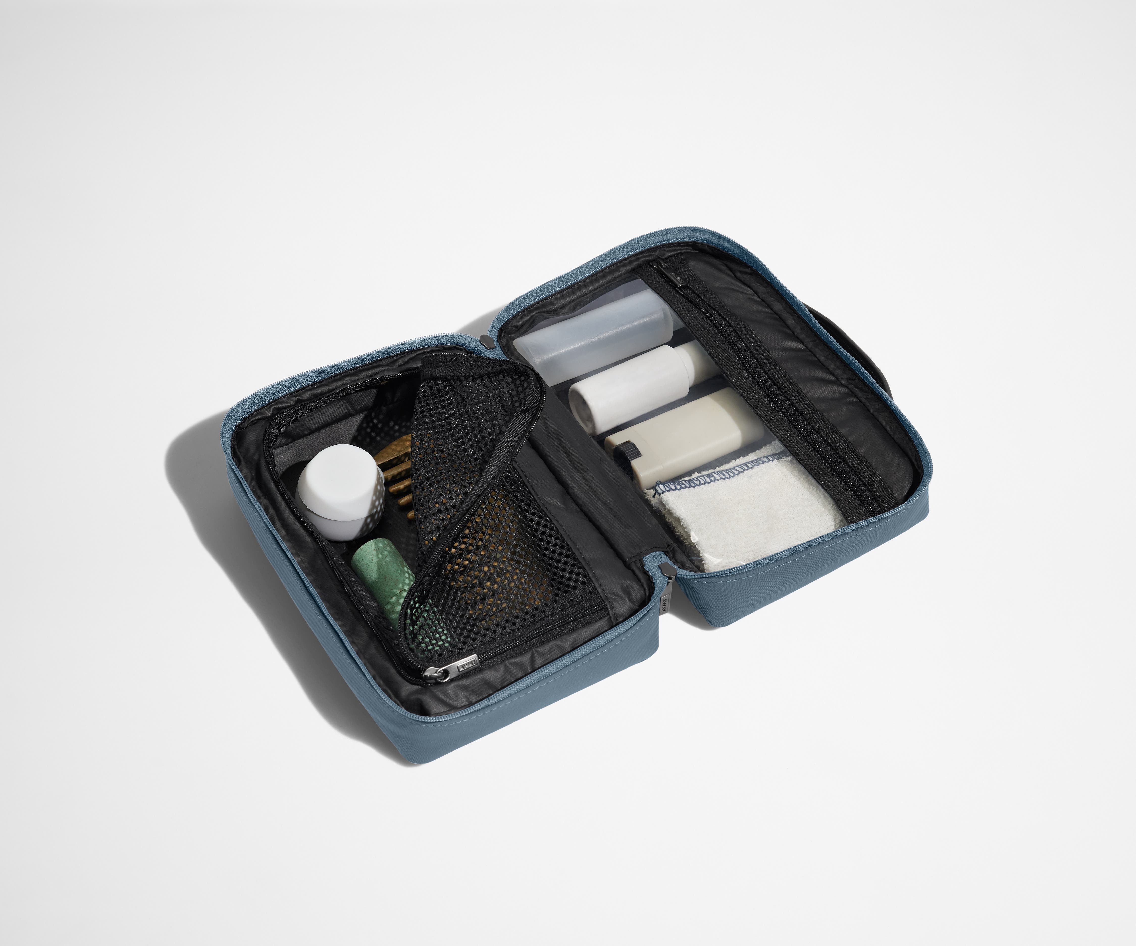 The Small Toiletry Bag in Coast Blue - Image 2