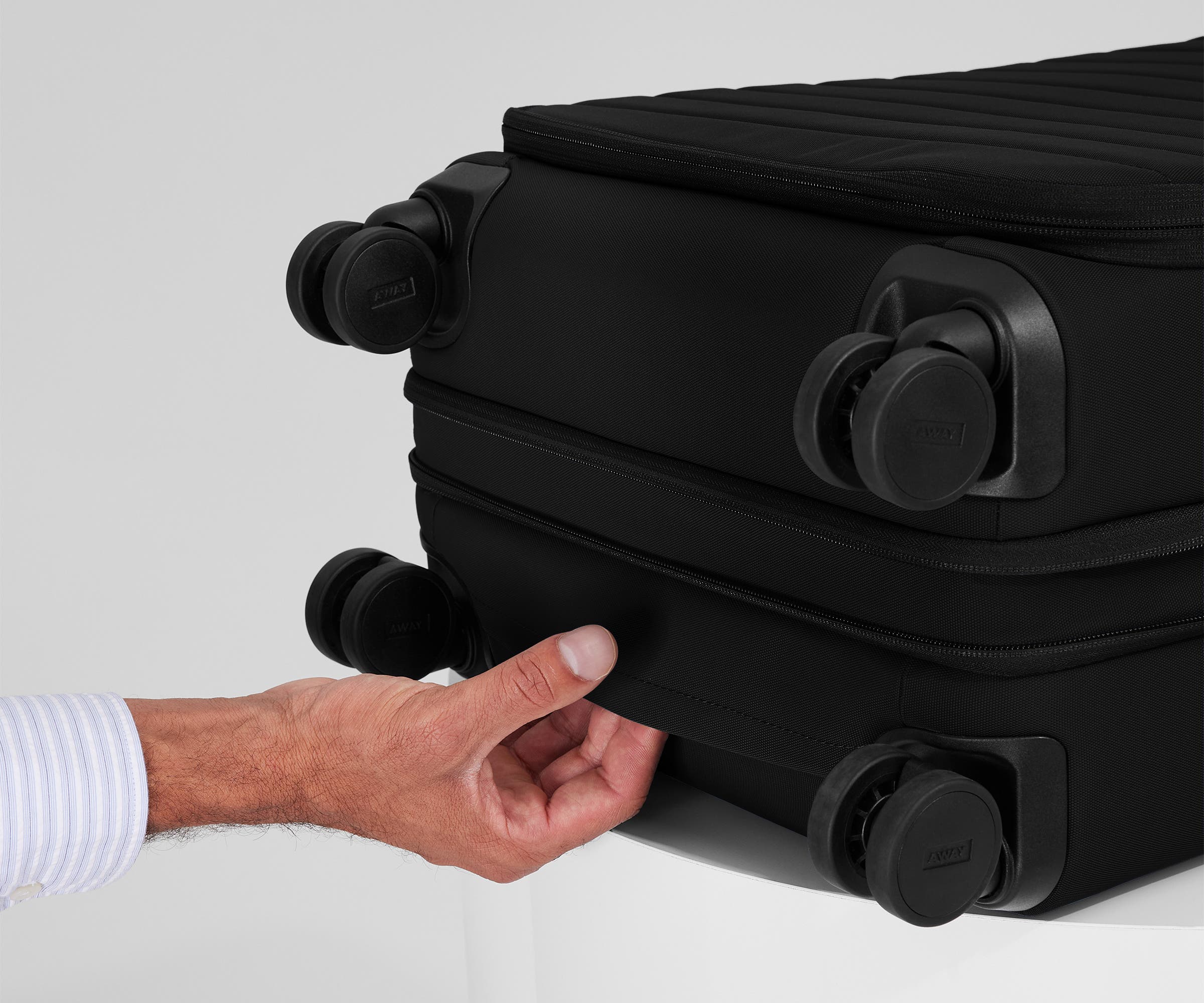Softside Bigger Carry-On in Jet Black - Image 9