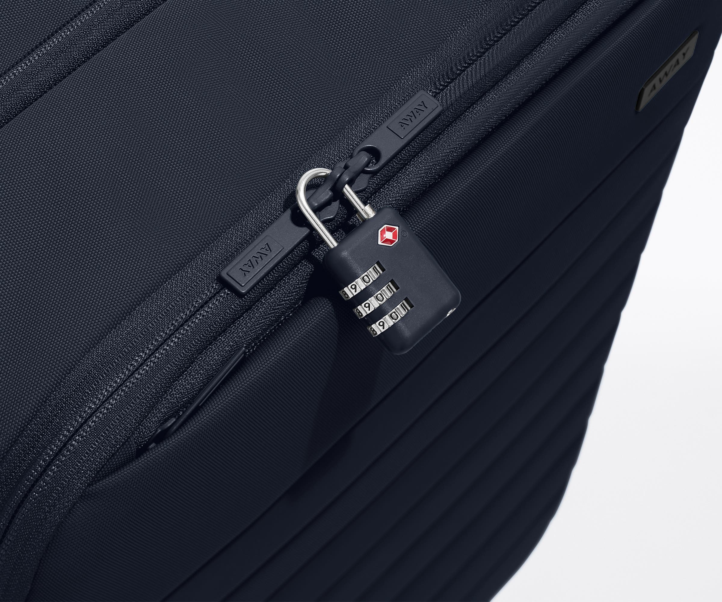 Softside Bigger Carry-On in Navy Blue - Image 11