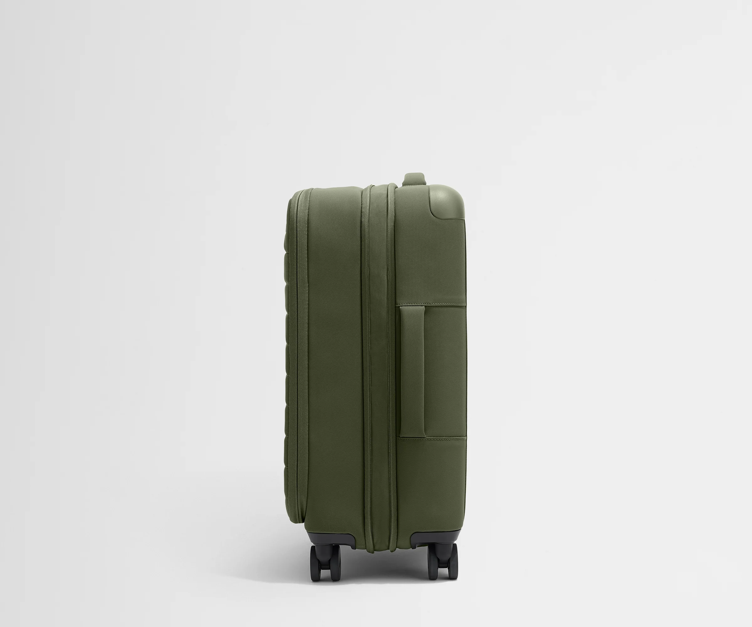 Softside Bigger Carry-On in Olive Green - Image 3