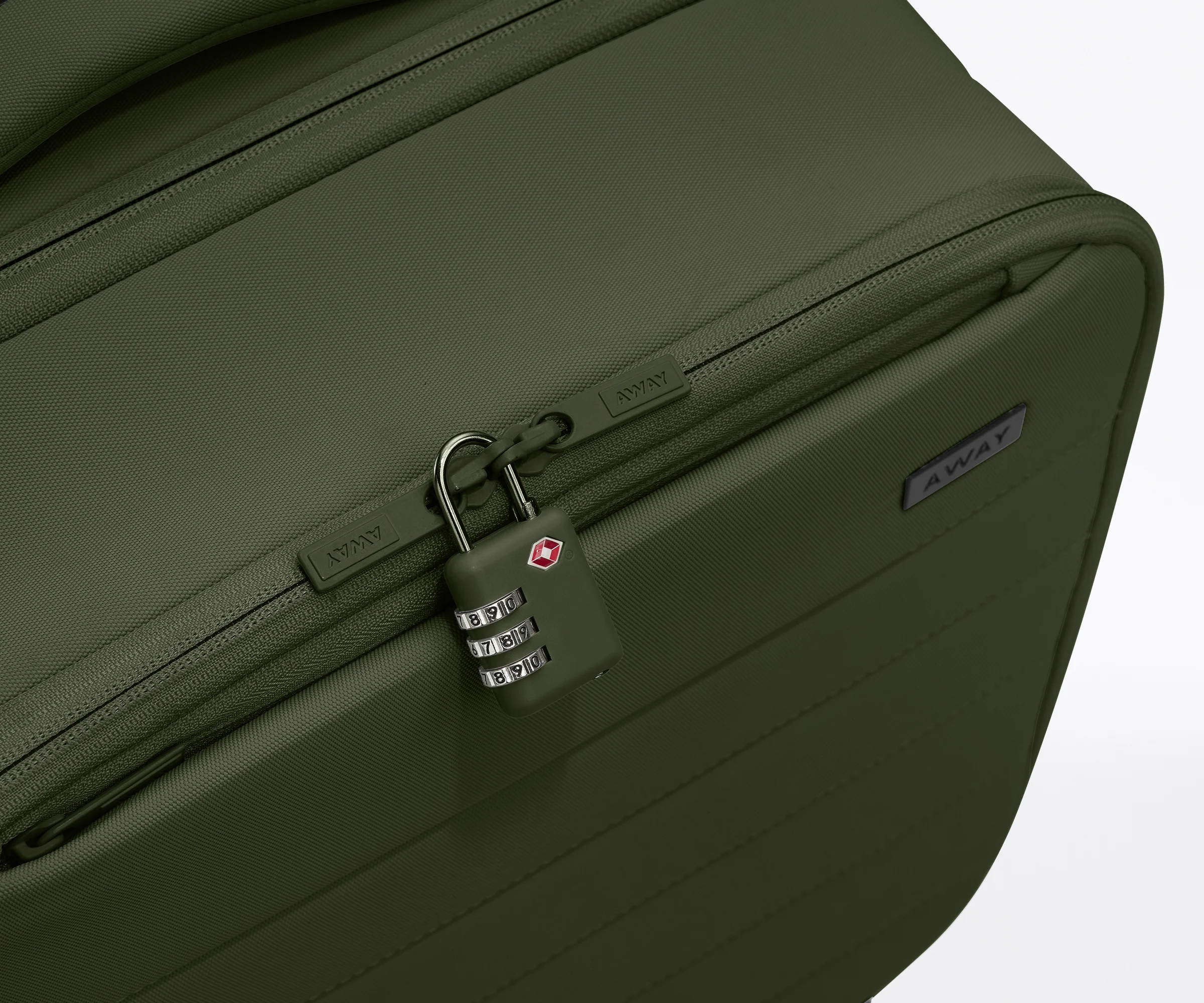 Softside Compact Carry-On in Olive Green - Image 7