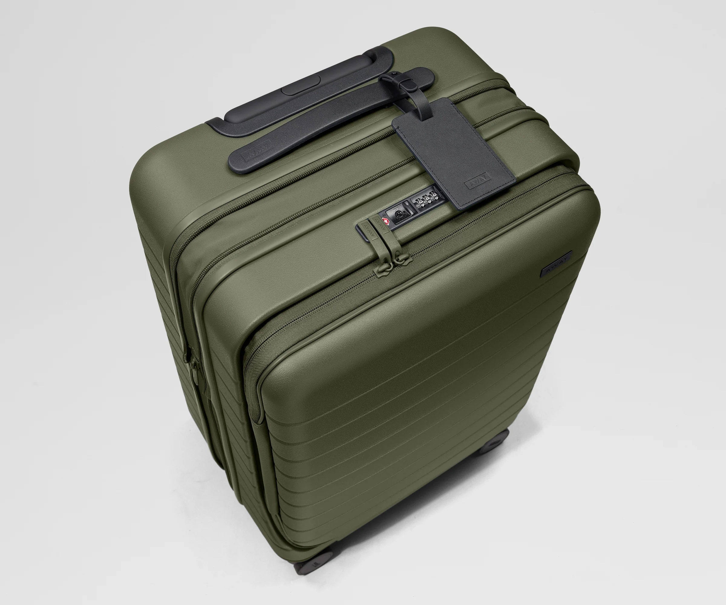 Topside Bigger Carry-On in Olive Green - Image 7