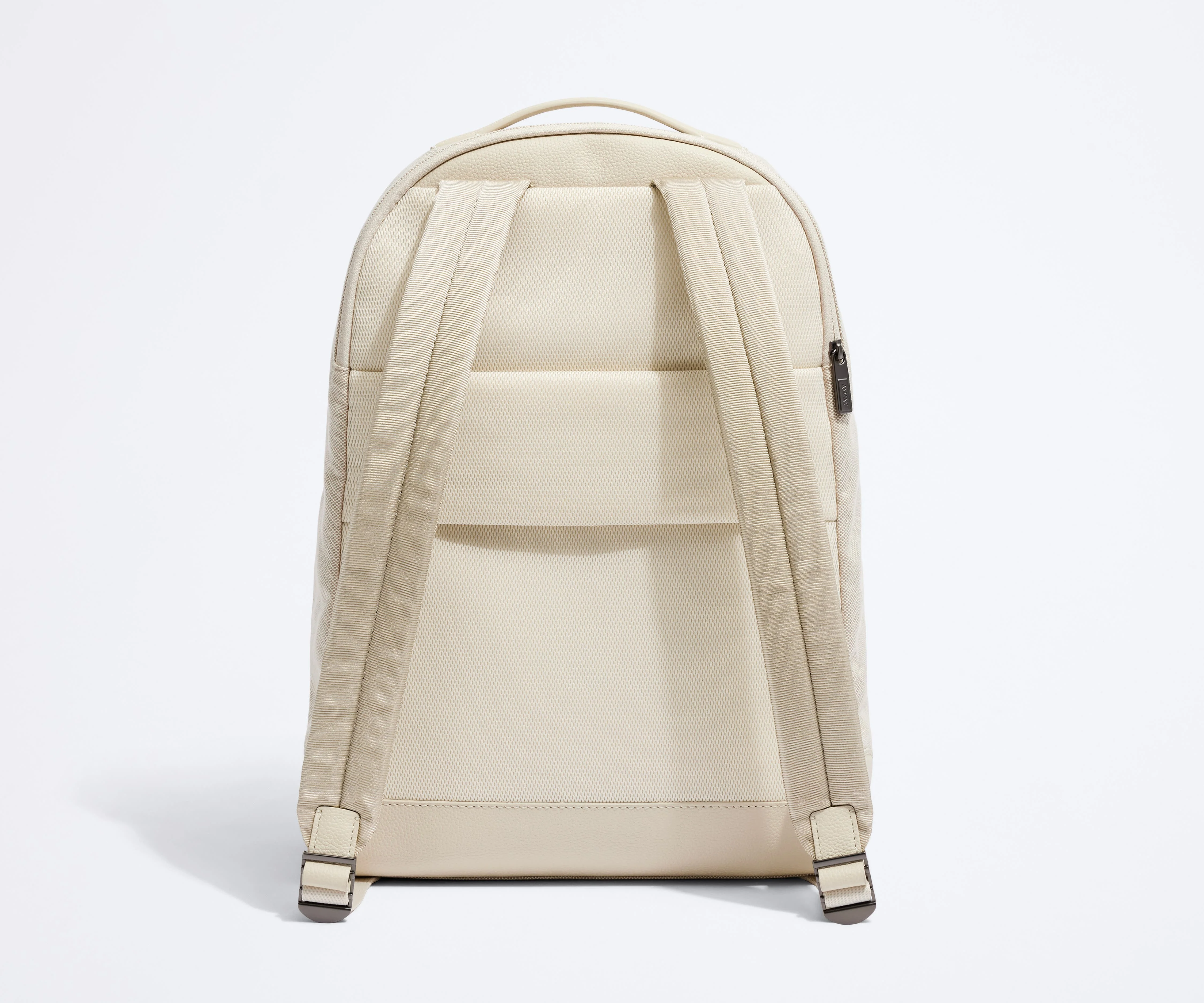 The Transit Leather Backpack in Cream White - Image 5