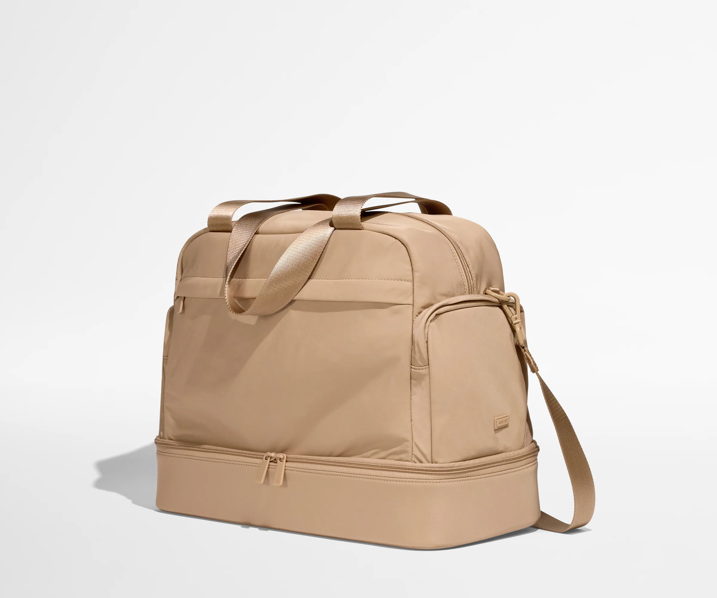 Featherlight Overnight Bag in Camel Brown - Image 3